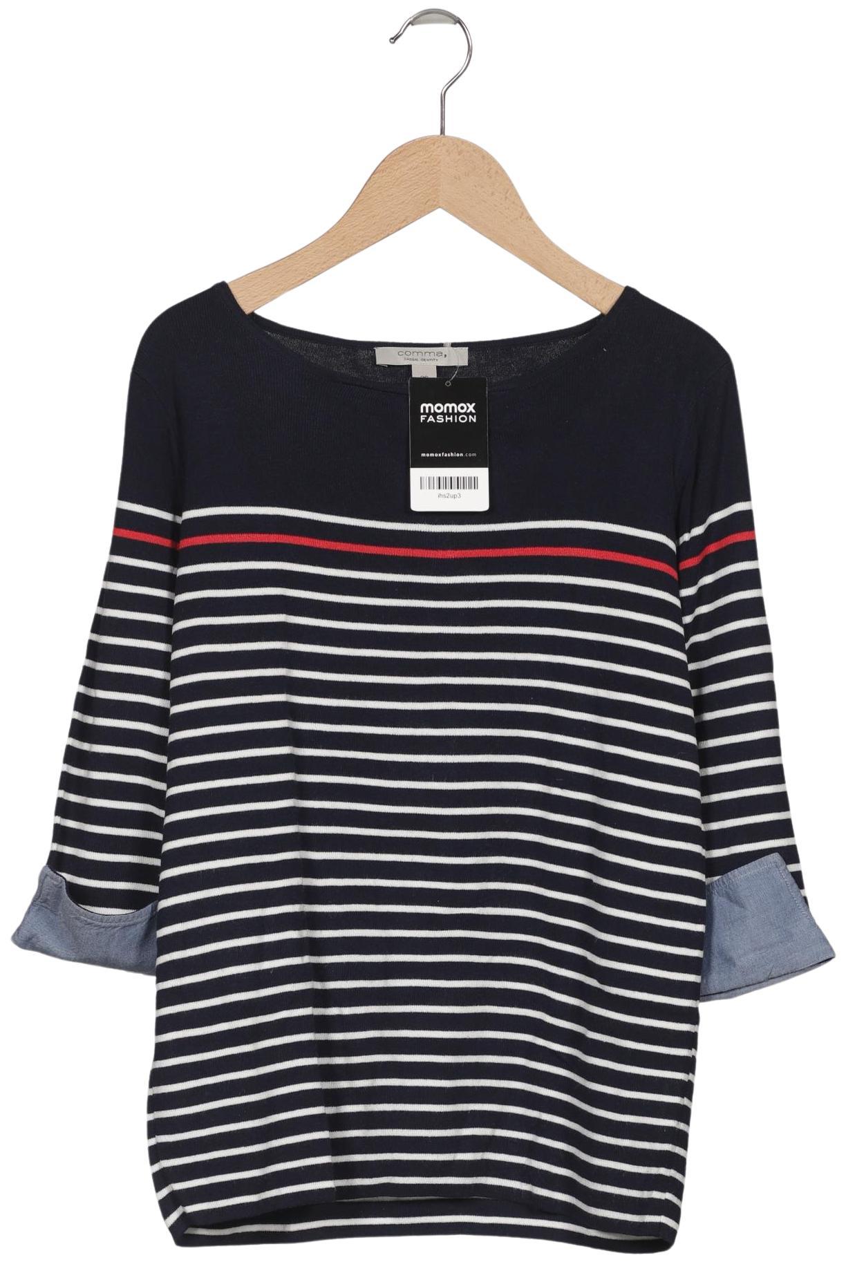

Comma Damen Pullover, marineblau, Gr. 36