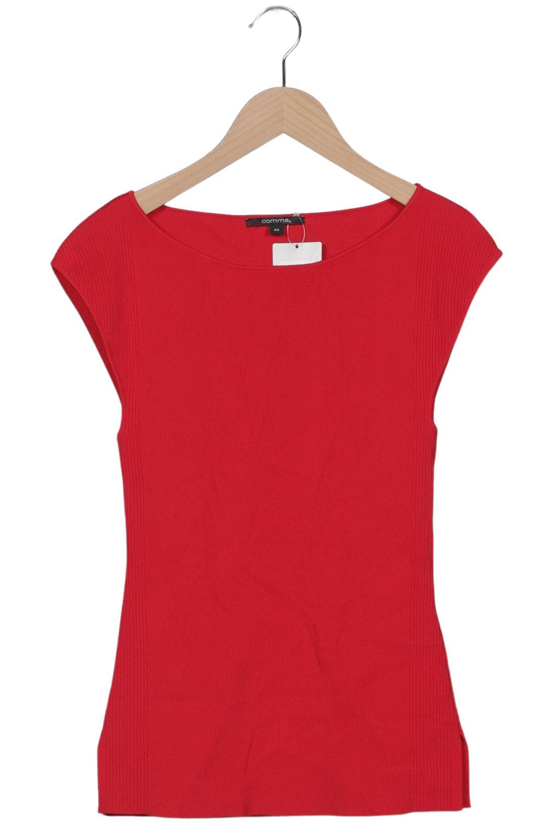 

Comma Damen Pullover, rot, Gr. 34