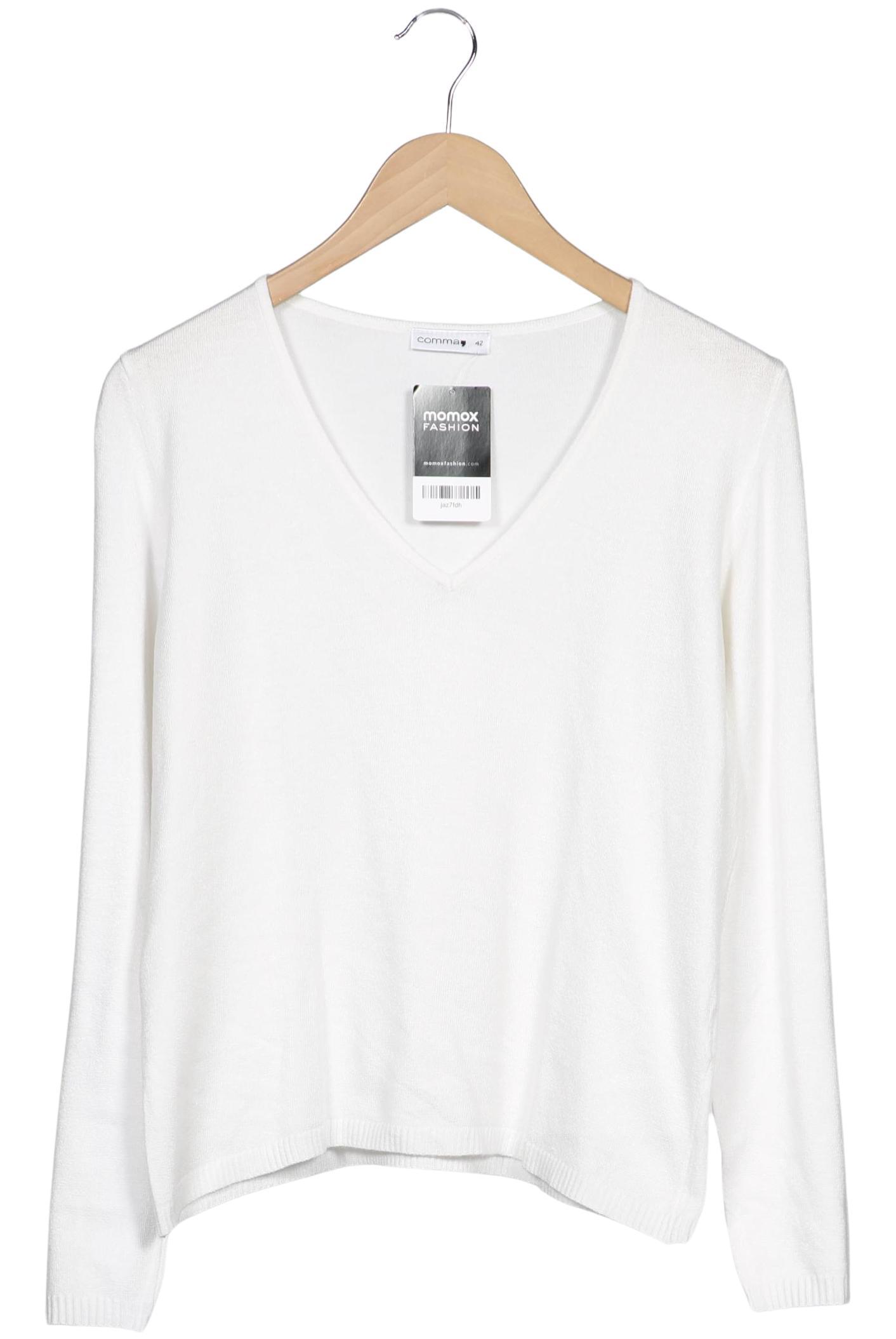 

Comma Damen Pullover, weiß, Gr. 42