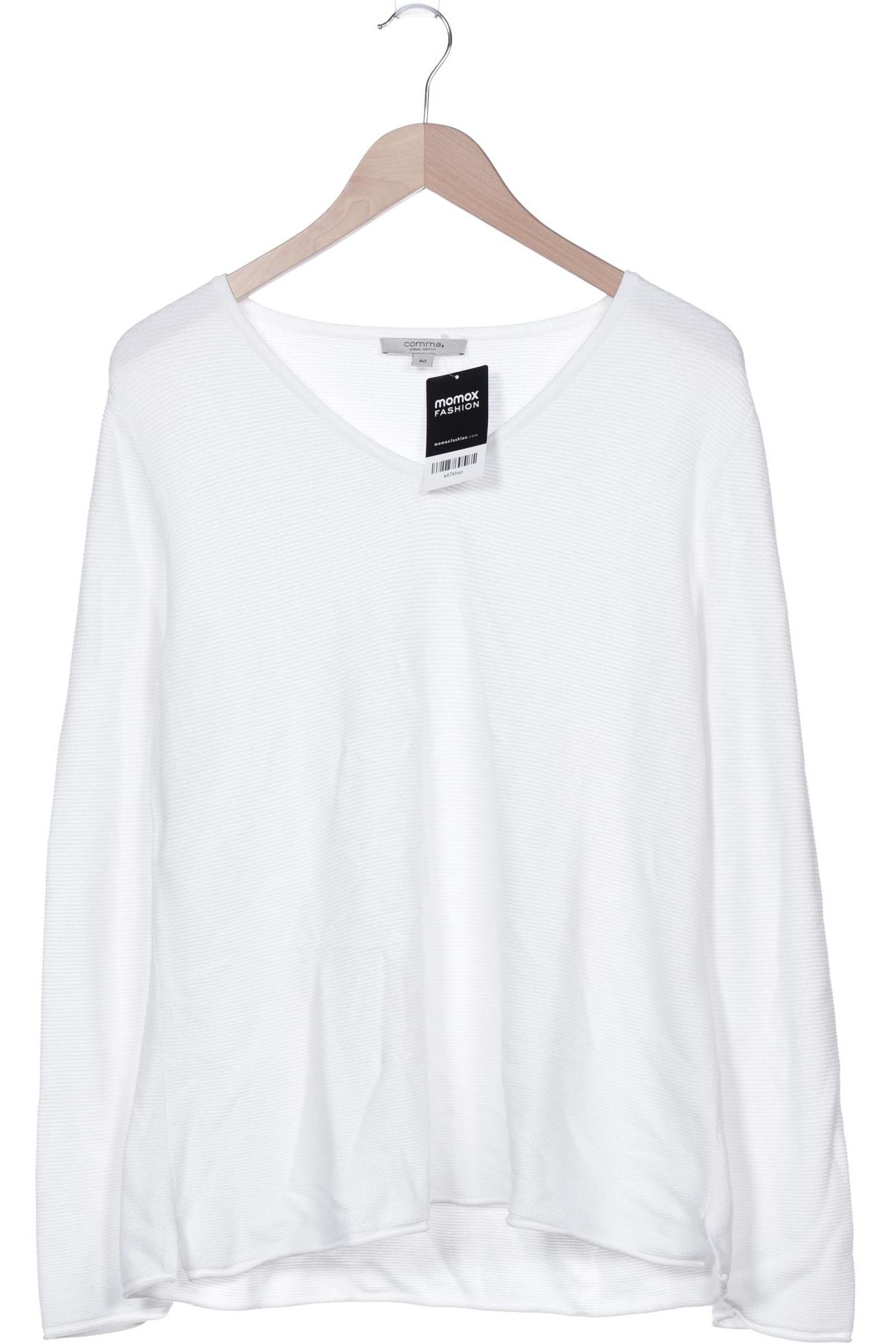

Comma Damen Pullover, weiß, Gr. 40