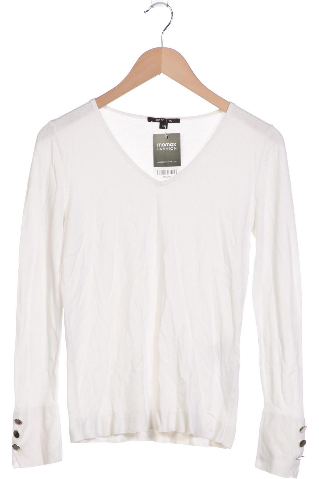

Comma Damen Pullover, weiß, Gr. 34