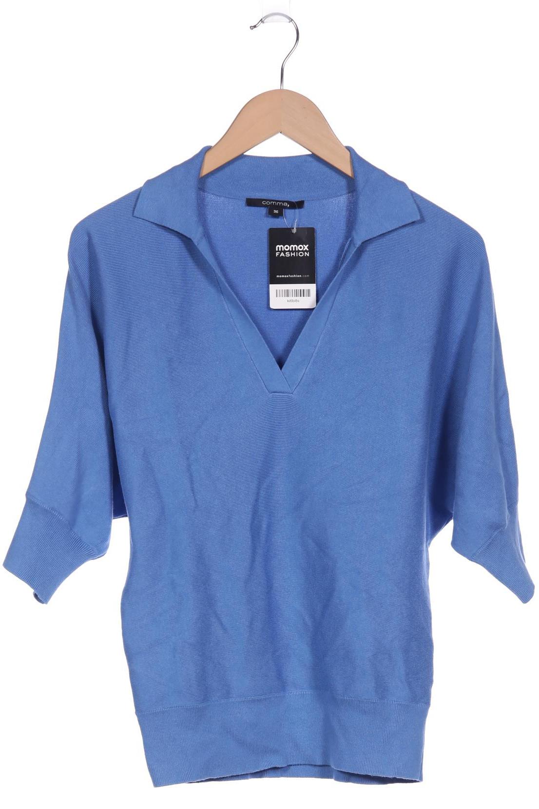 

Comma Damen Pullover, blau, Gr. 36