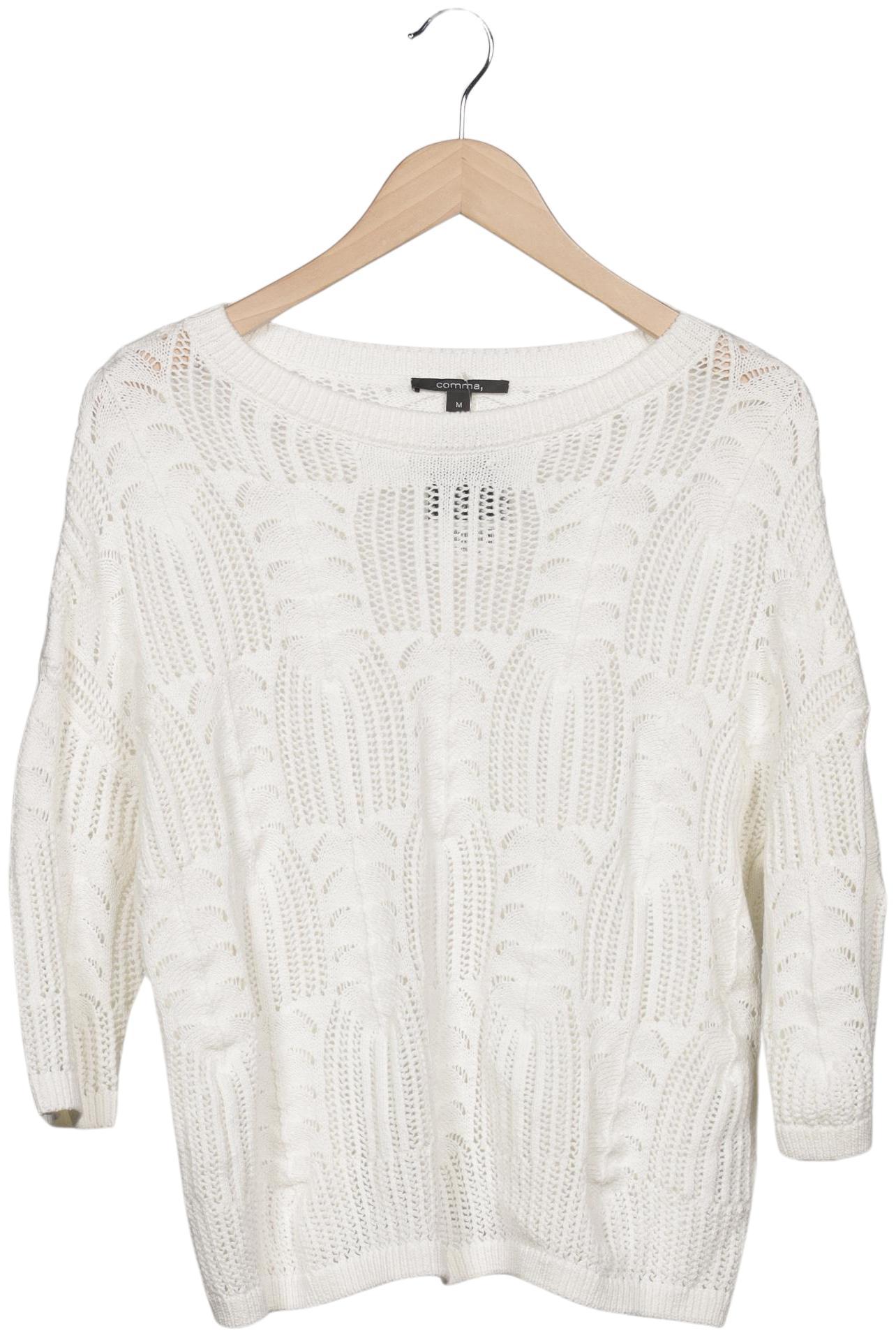

Comma Damen Pullover, weiß, Gr. 38