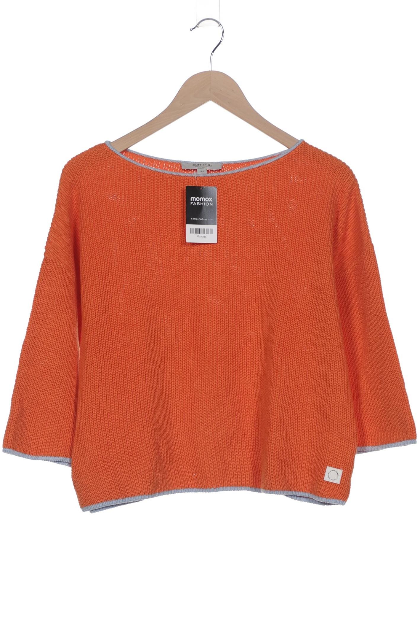 

Comma Damen Pullover, orange, Gr. 34
