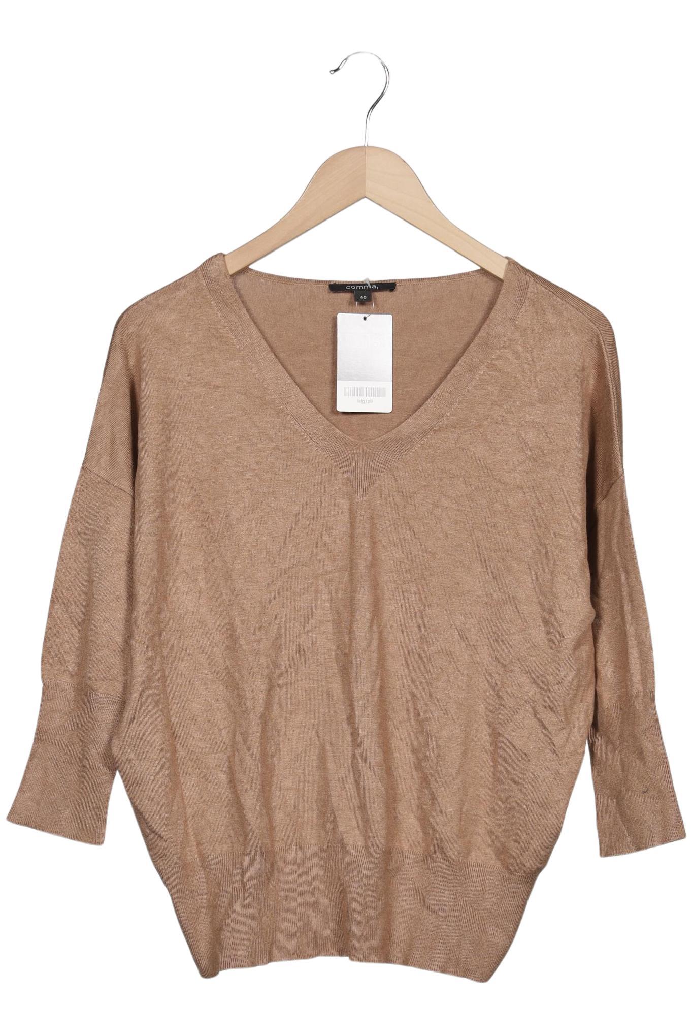 

Comma Damen Pullover, beige, Gr. 40