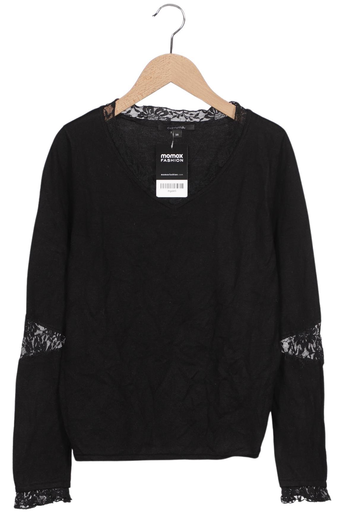 

Comma Damen Pullover, schwarz, Gr. 36