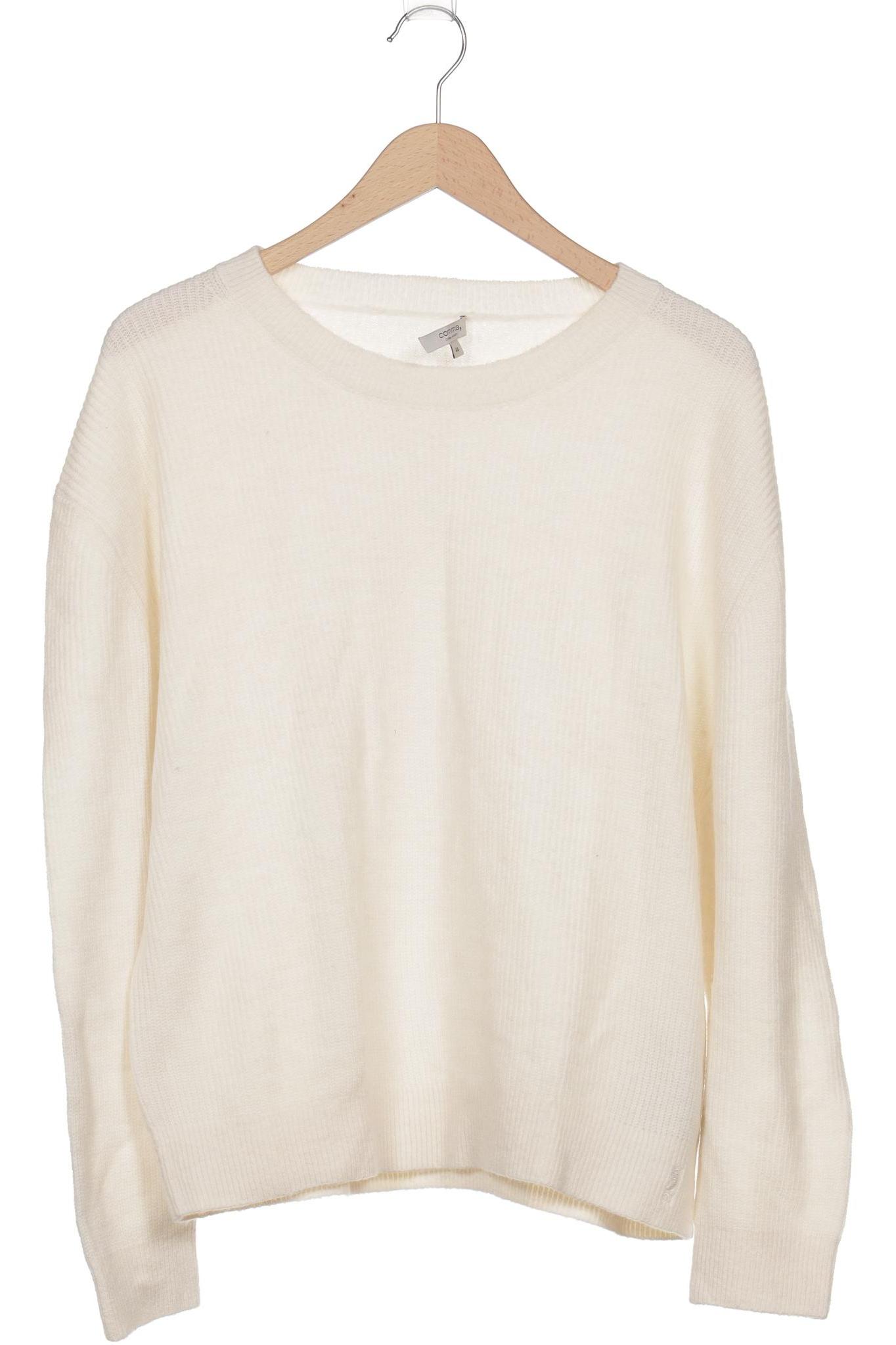 

Comma Damen Pullover, weiß, Gr. 44