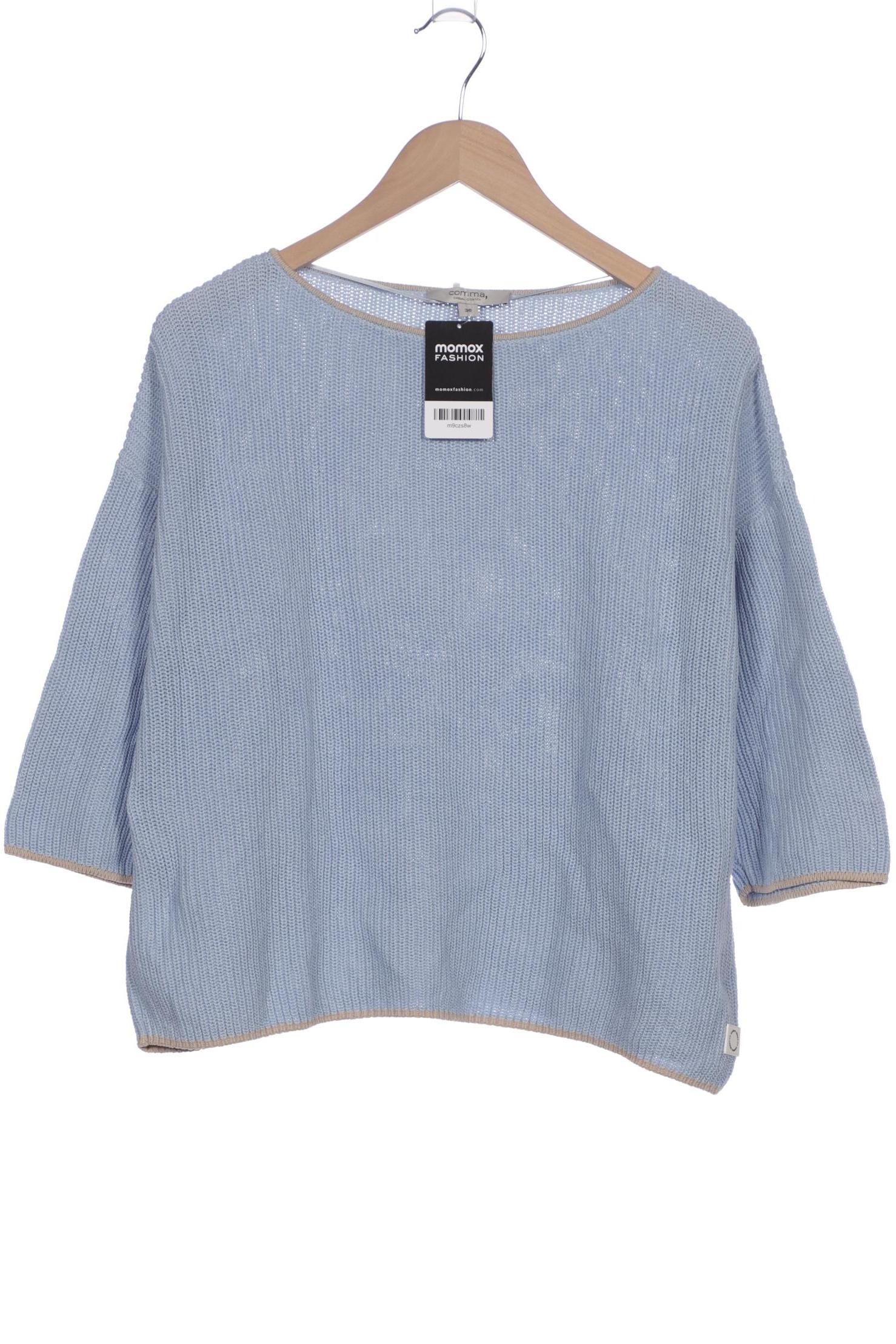 

Comma Damen Pullover, hellblau, Gr. 36