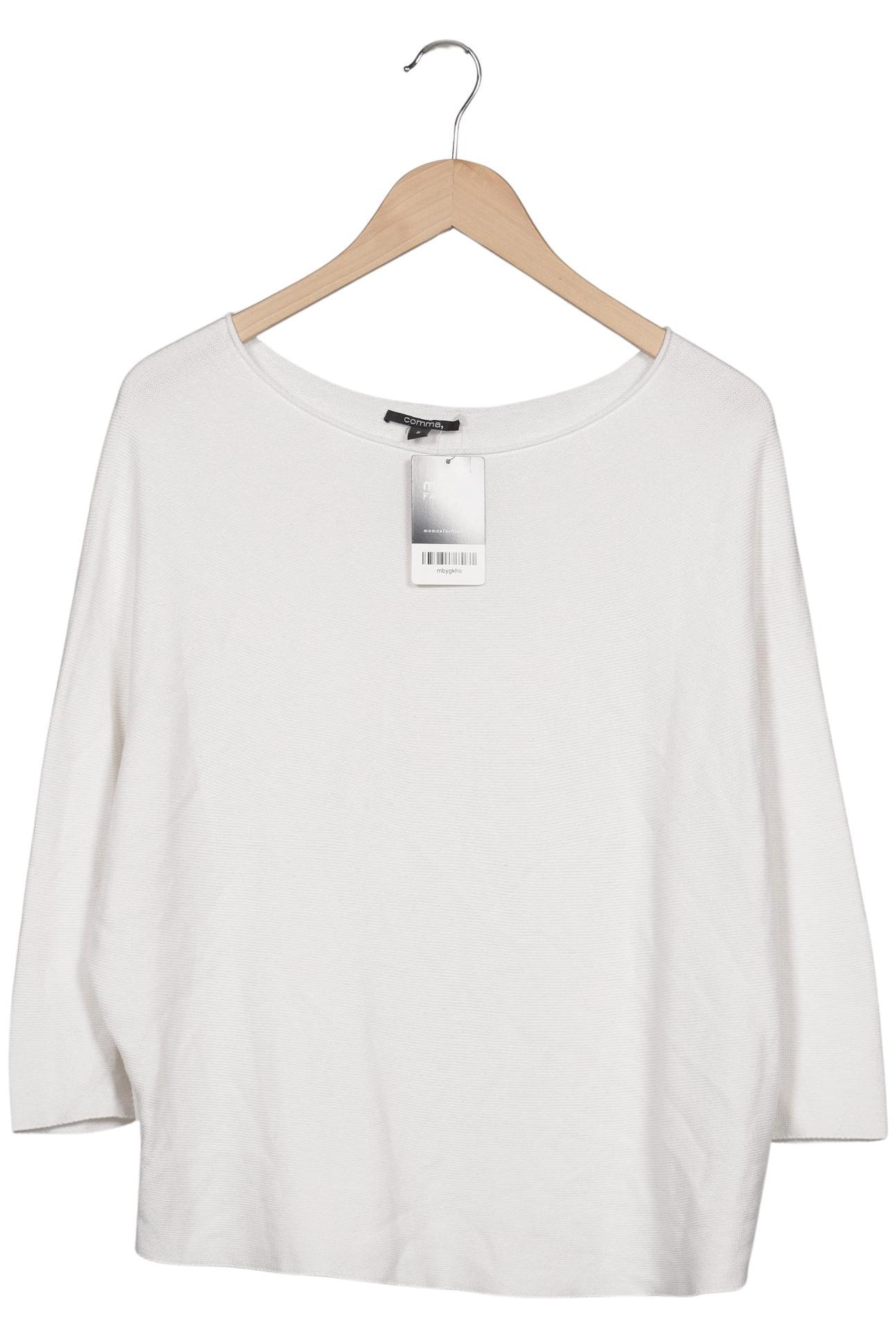 

Comma Damen Pullover, weiß, Gr. 36