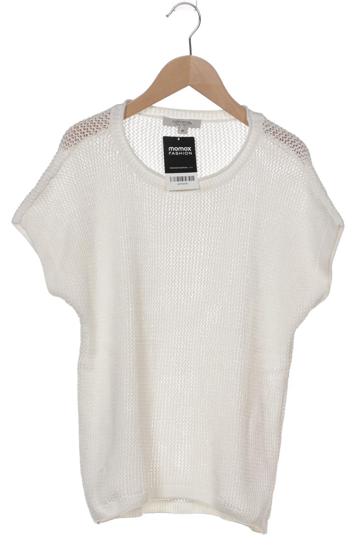 

Comma Damen Pullover, weiß, Gr. 36