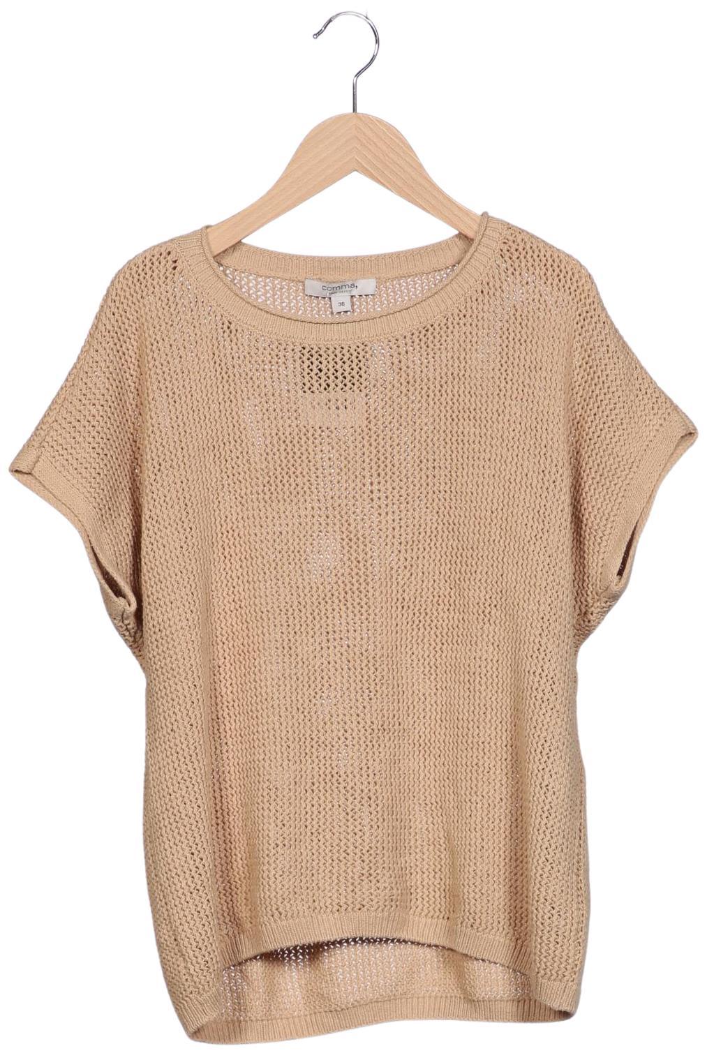 

Comma Damen Pullover, beige, Gr. 36