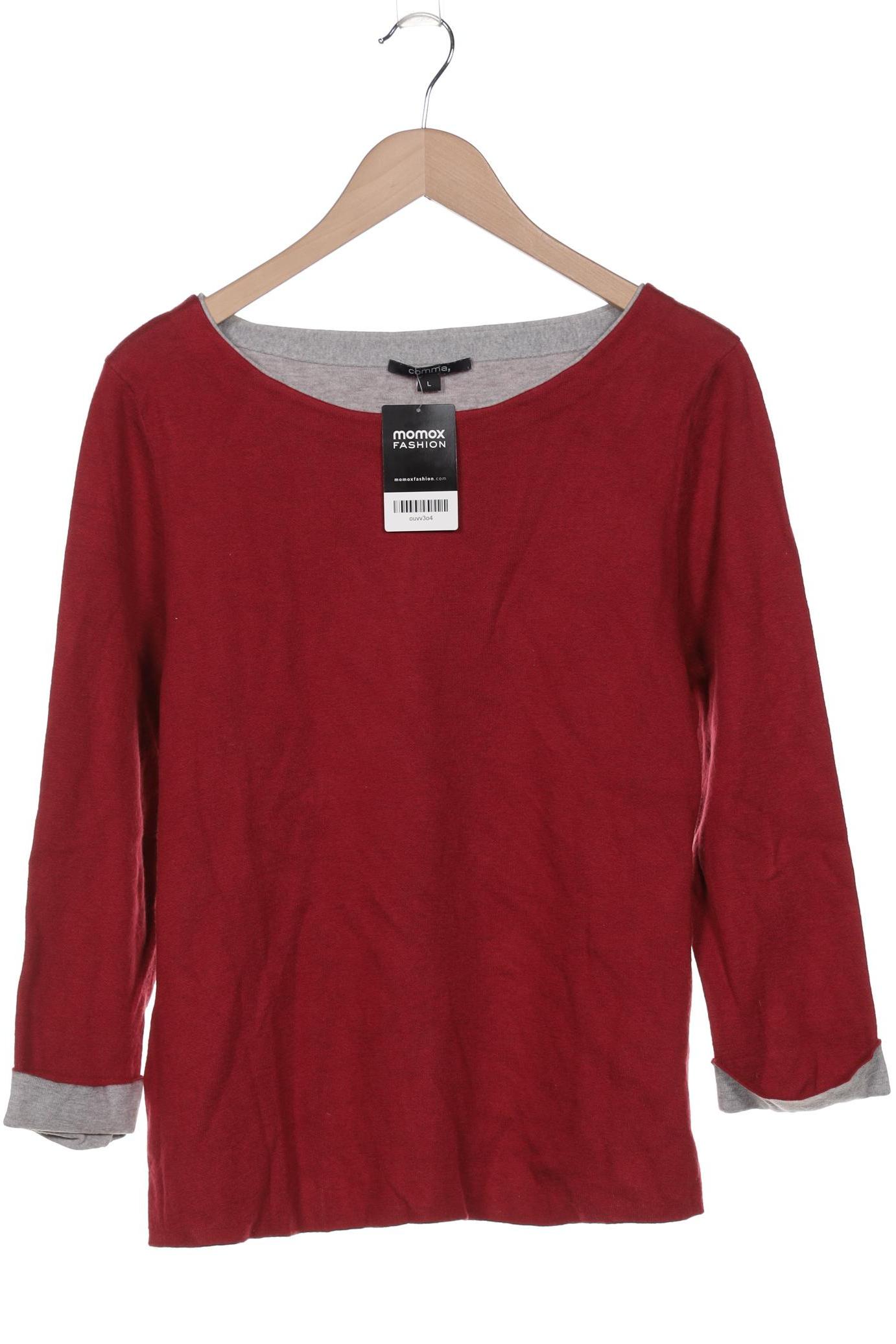 

Comma Damen Pullover, bordeaux, Gr. 42