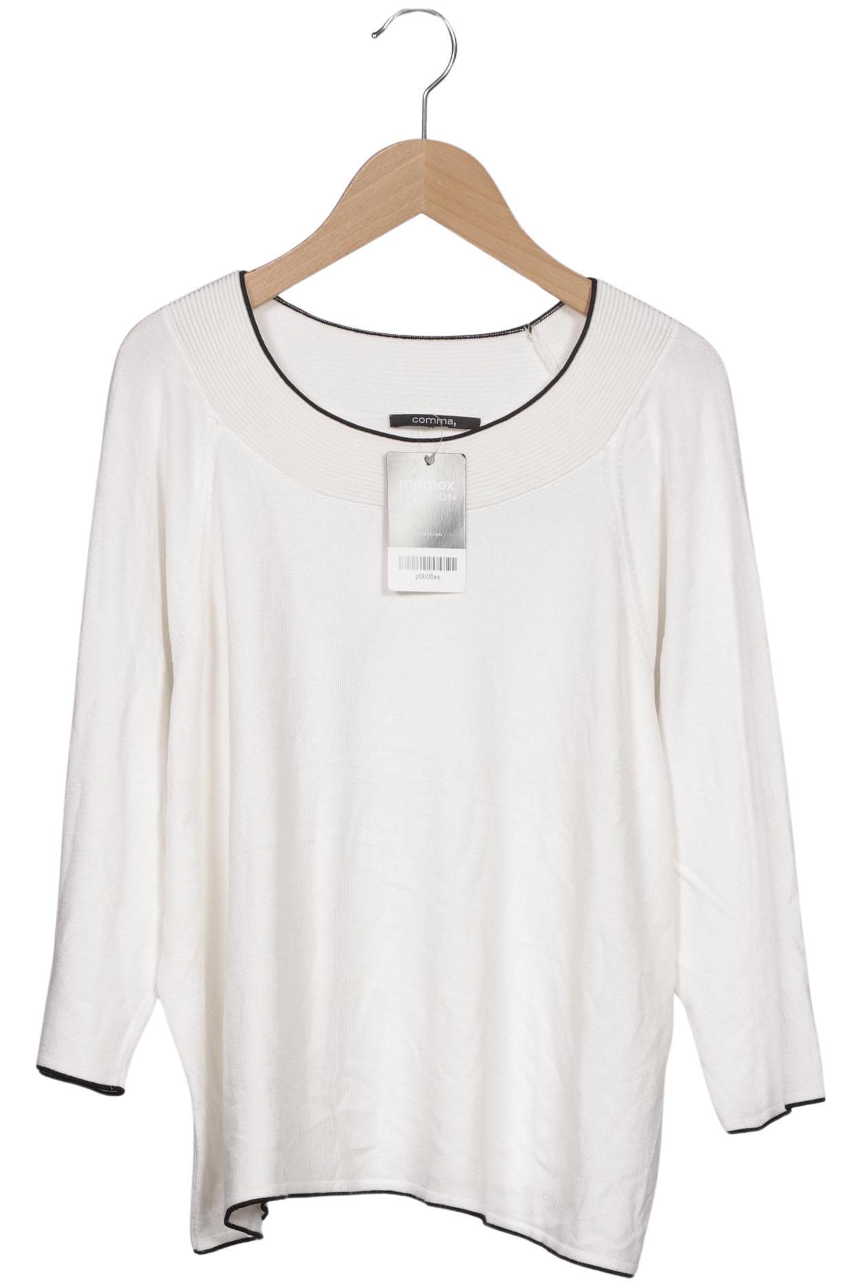 

Comma Damen Pullover, weiß, Gr. 44