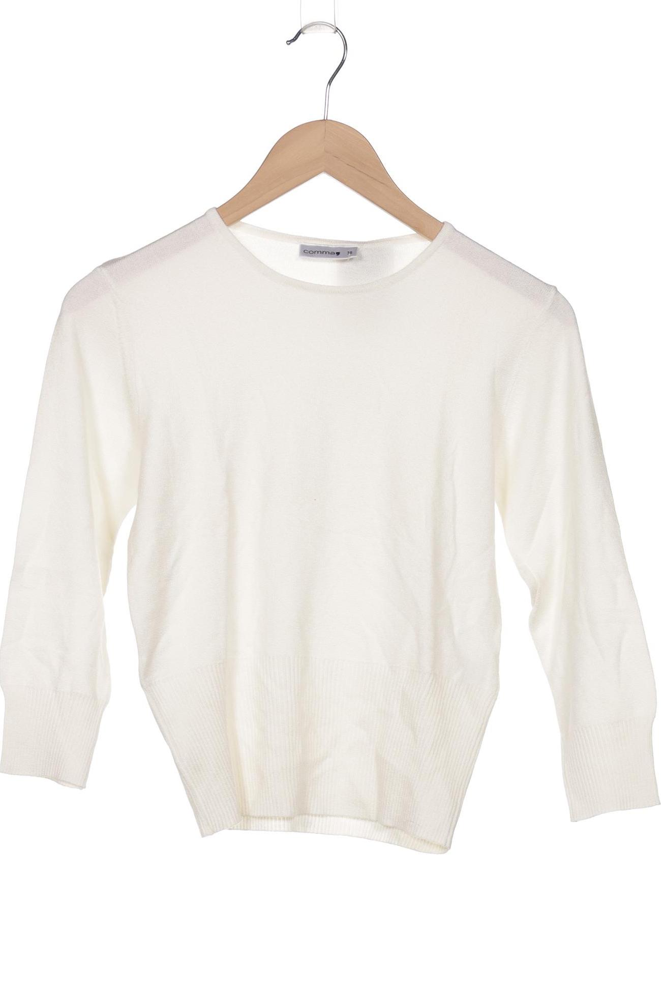 

Comma Damen Pullover, cremeweiß, Gr. 36