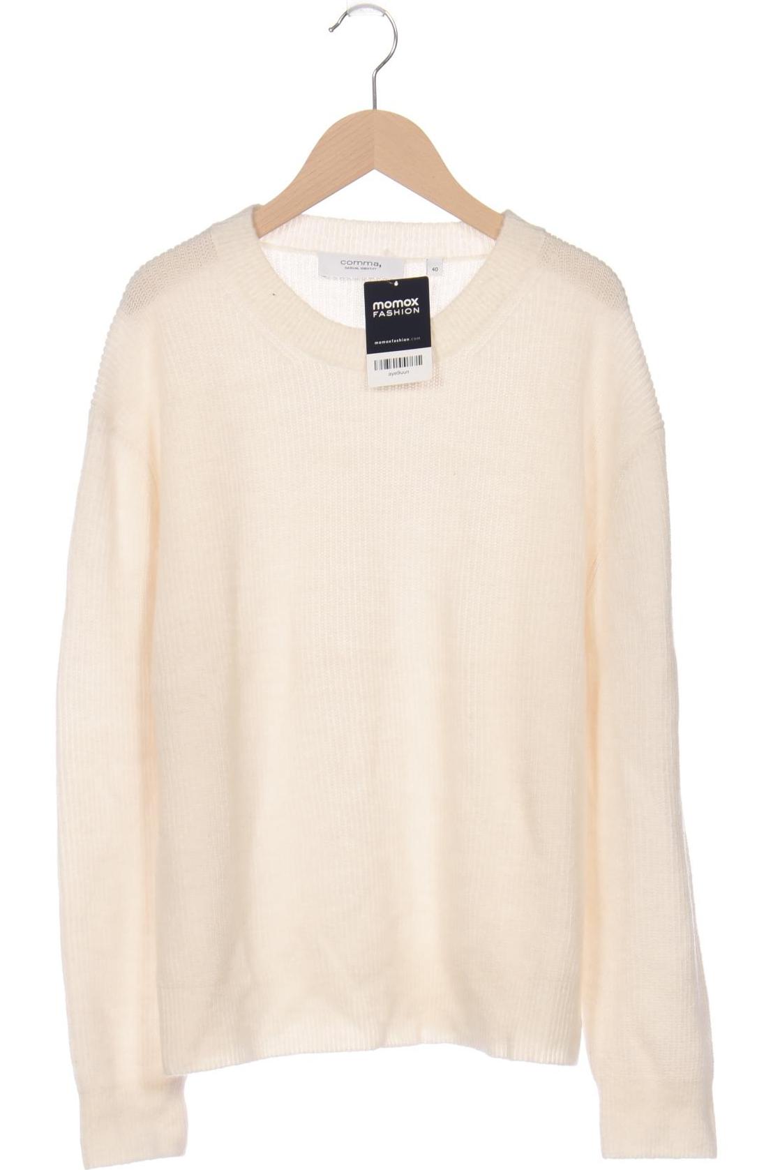 

Comma Damen Pullover, weiß, Gr. 40