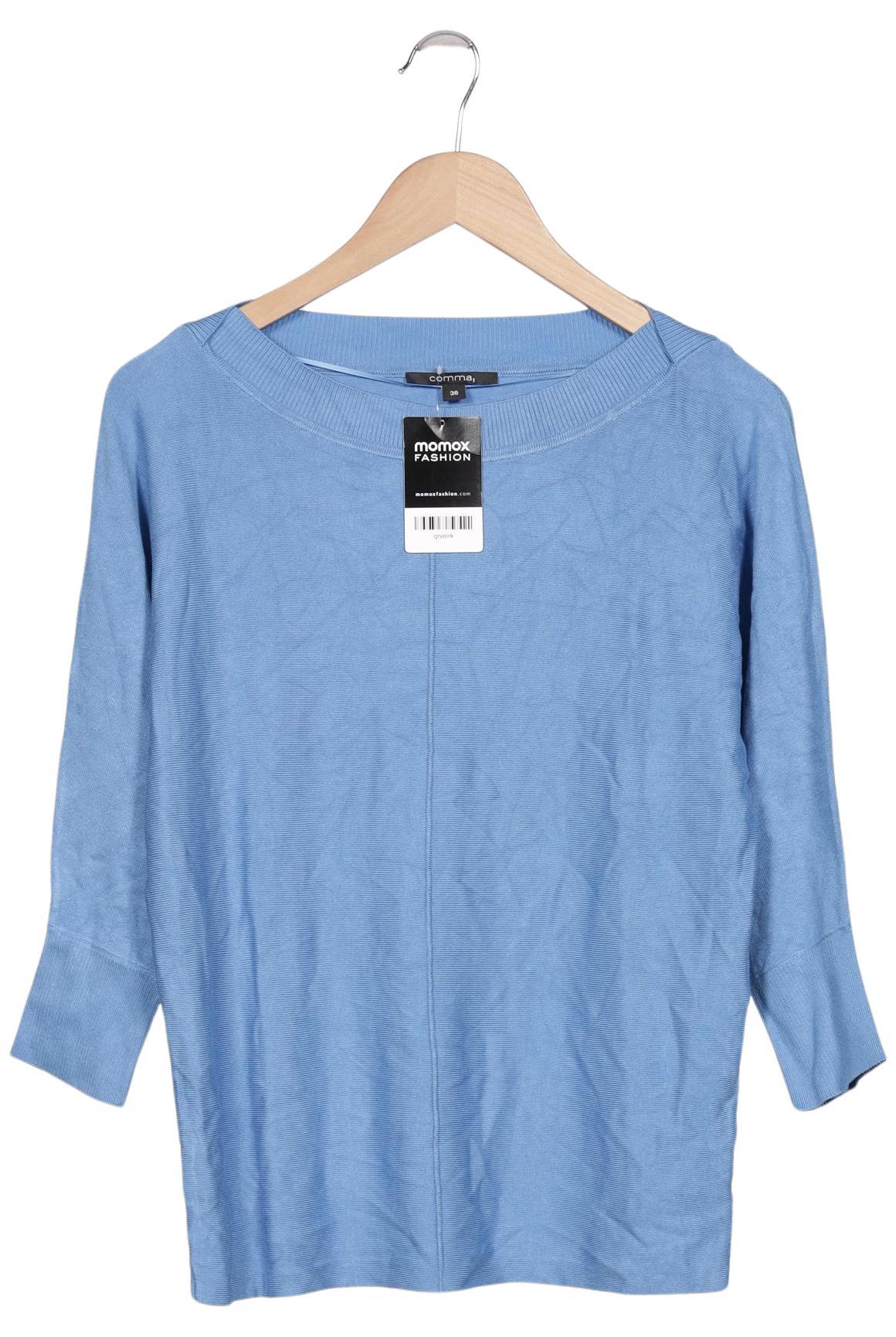 

Comma Damen Pullover, hellblau, Gr. 36