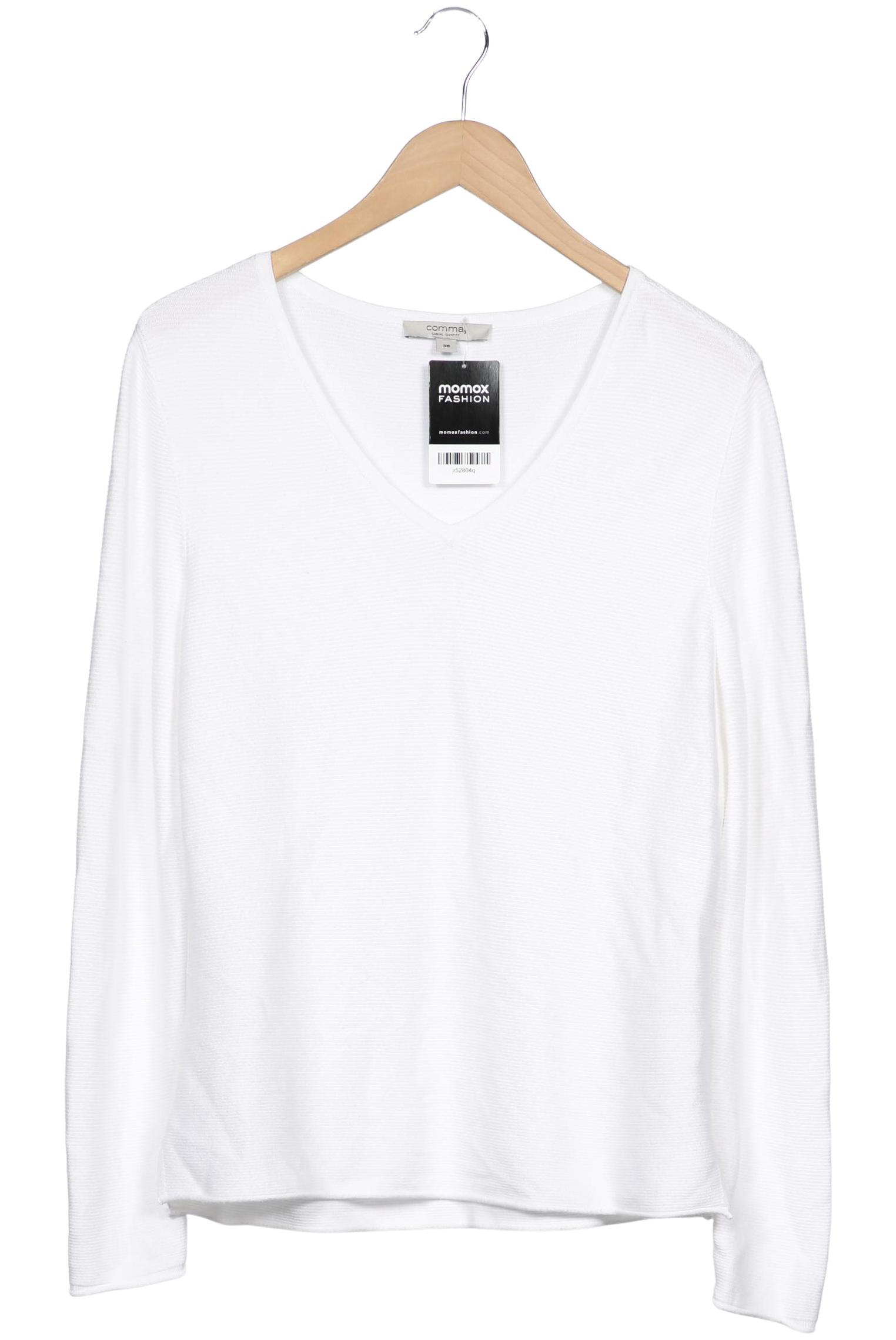 

Comma Damen Pullover, weiß, Gr. 38