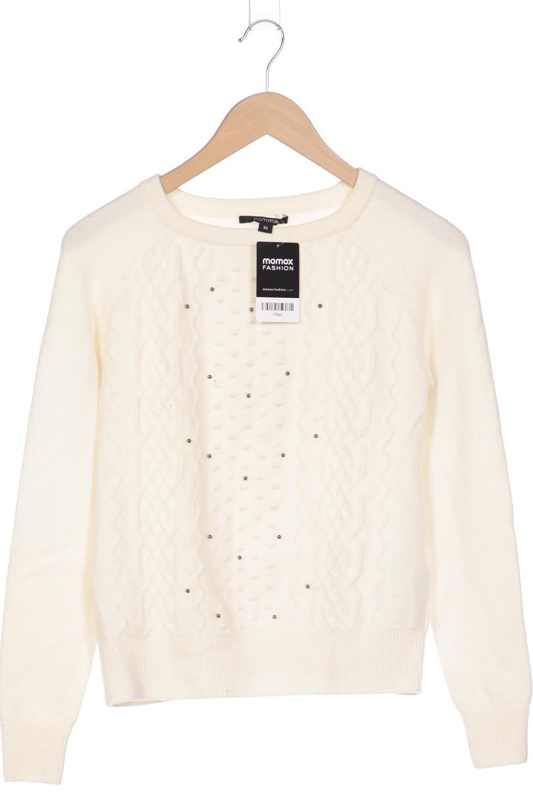 

Comma Damen Pullover, weiß, Gr. 32