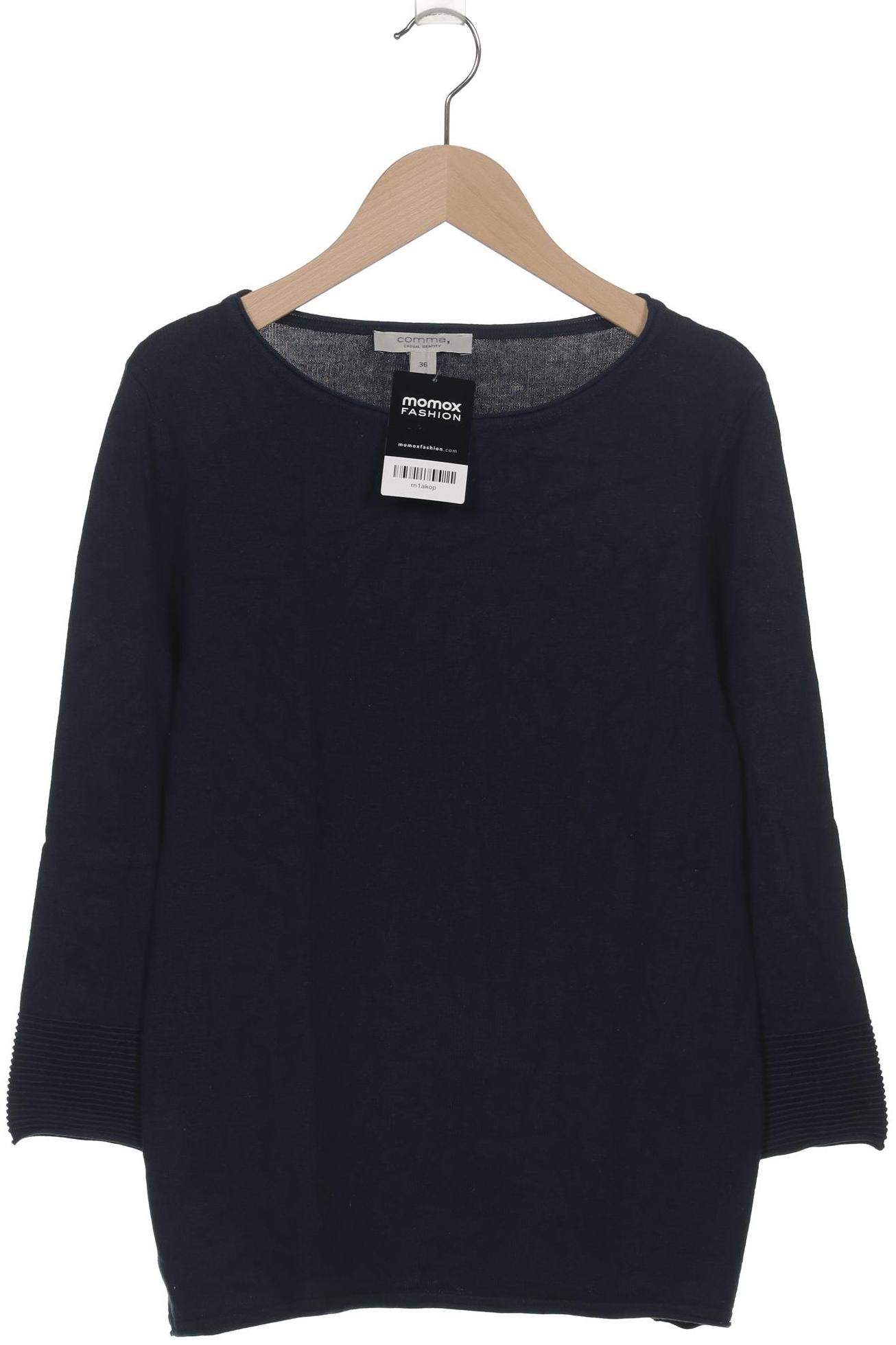 

Comma Damen Pullover, marineblau, Gr. 36