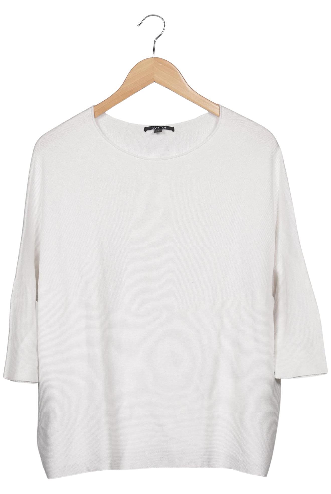 

Comma Damen Pullover, weiß, Gr. 38