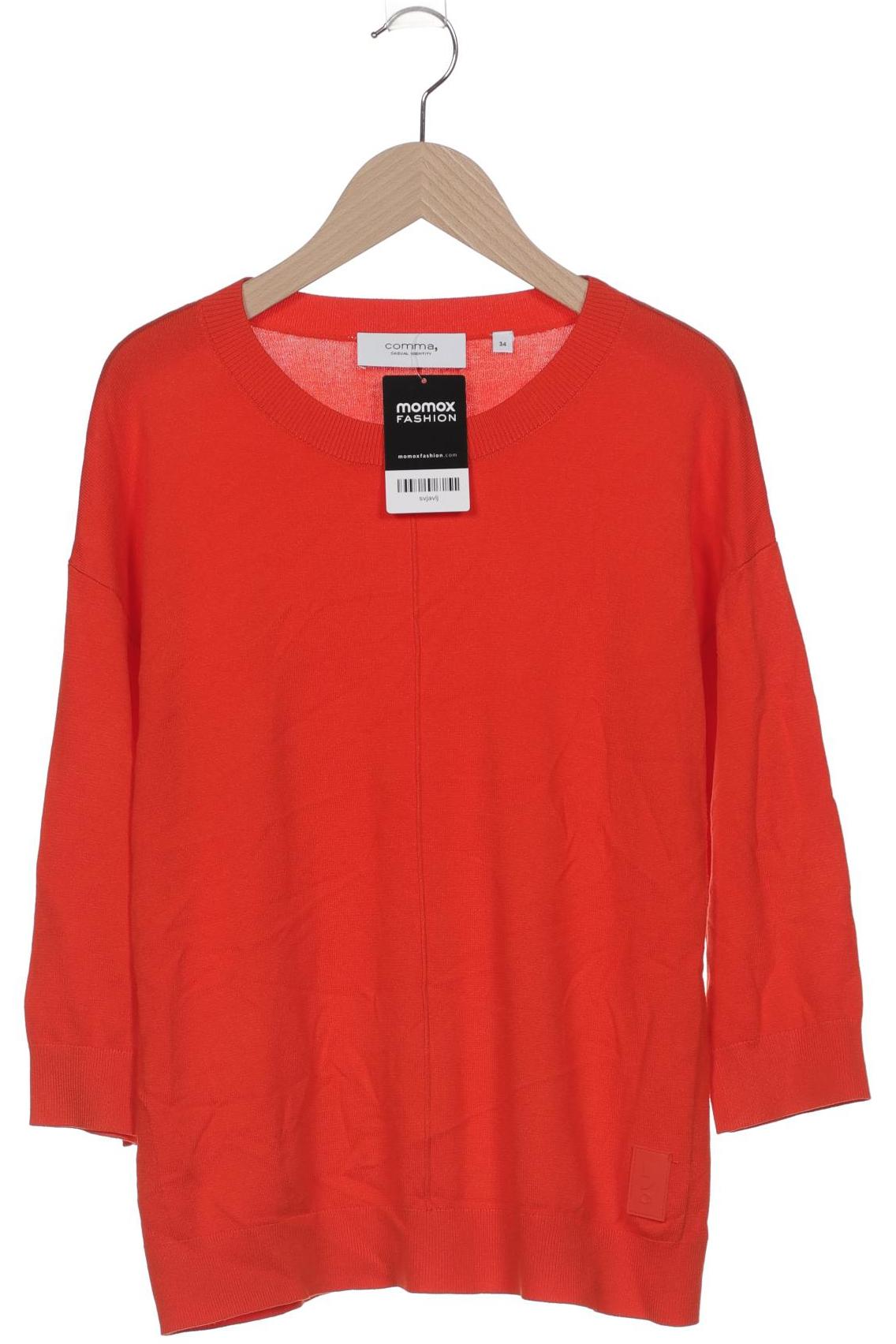 

Comma Damen Pullover, orange, Gr. 34