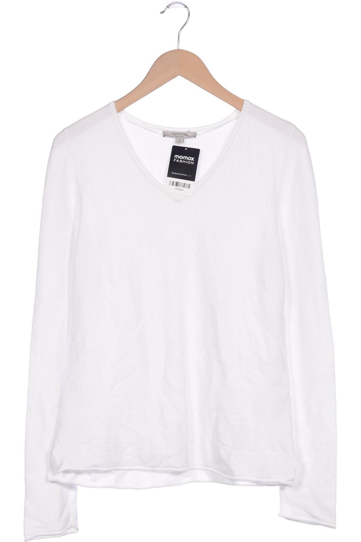 

Comma Damen Pullover, weiß, Gr. 36
