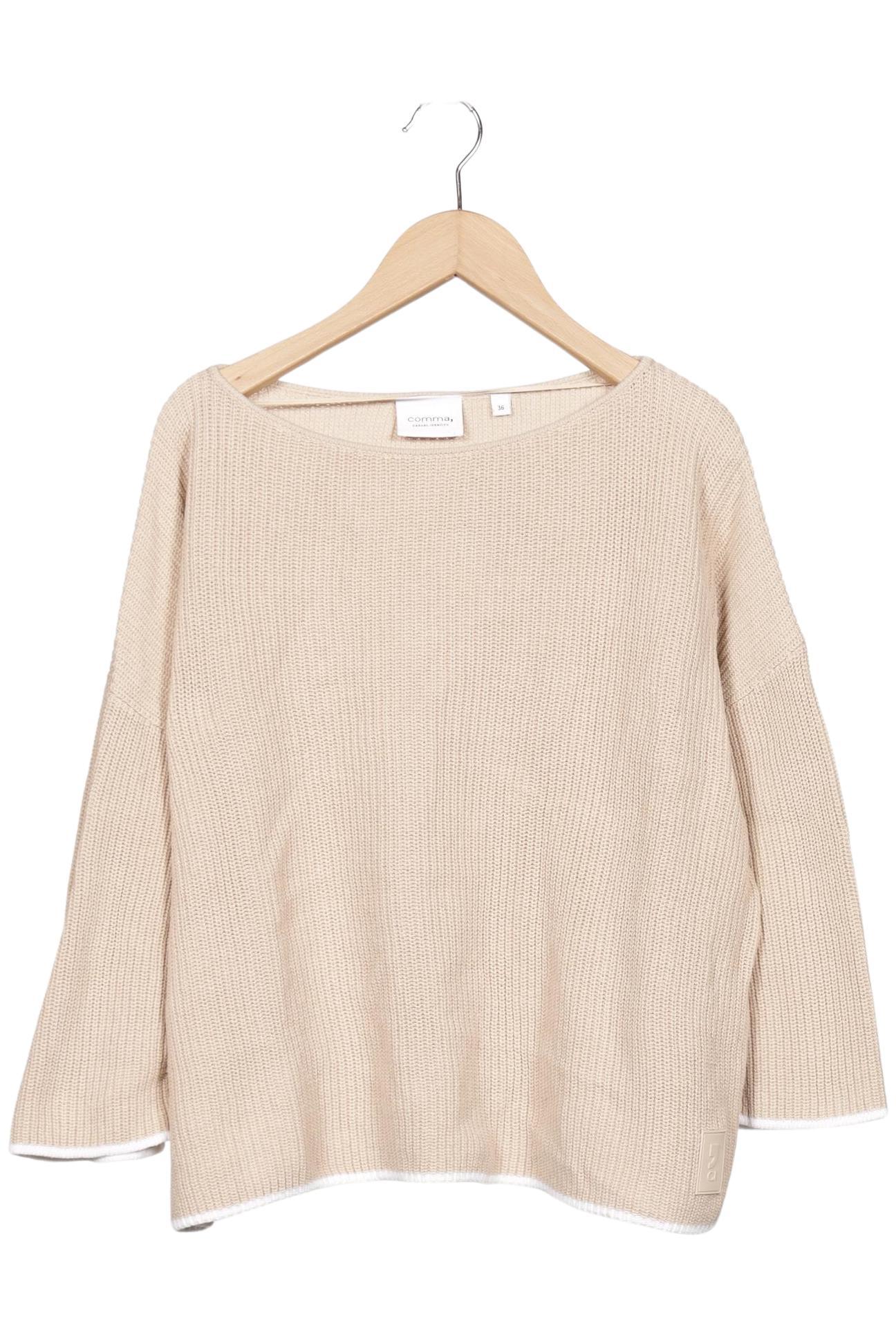 

Comma Damen Pullover, beige, Gr. 36