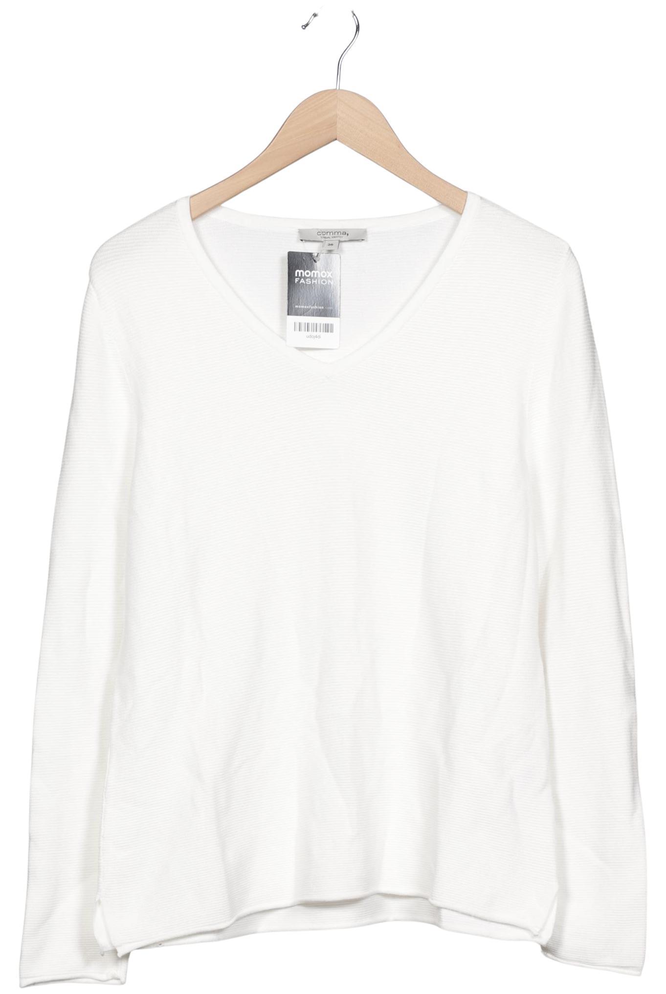 

Comma Damen Pullover, weiß, Gr. 36