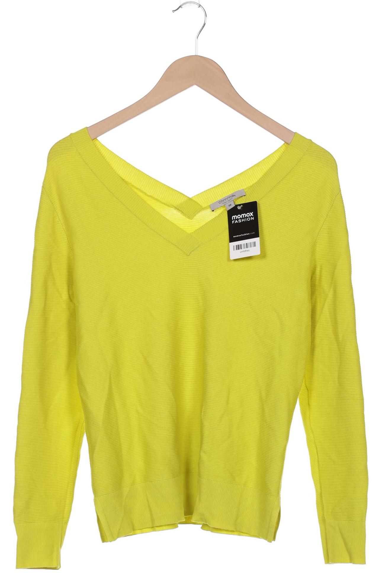 

Comma Damen Pullover, gelb, Gr. 36