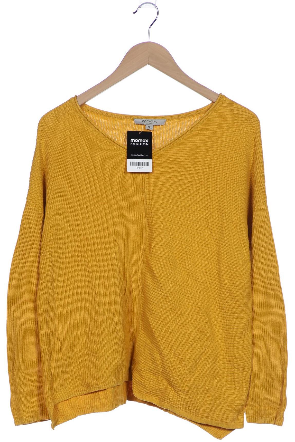 

Comma Damen Pullover, gelb, Gr. 42