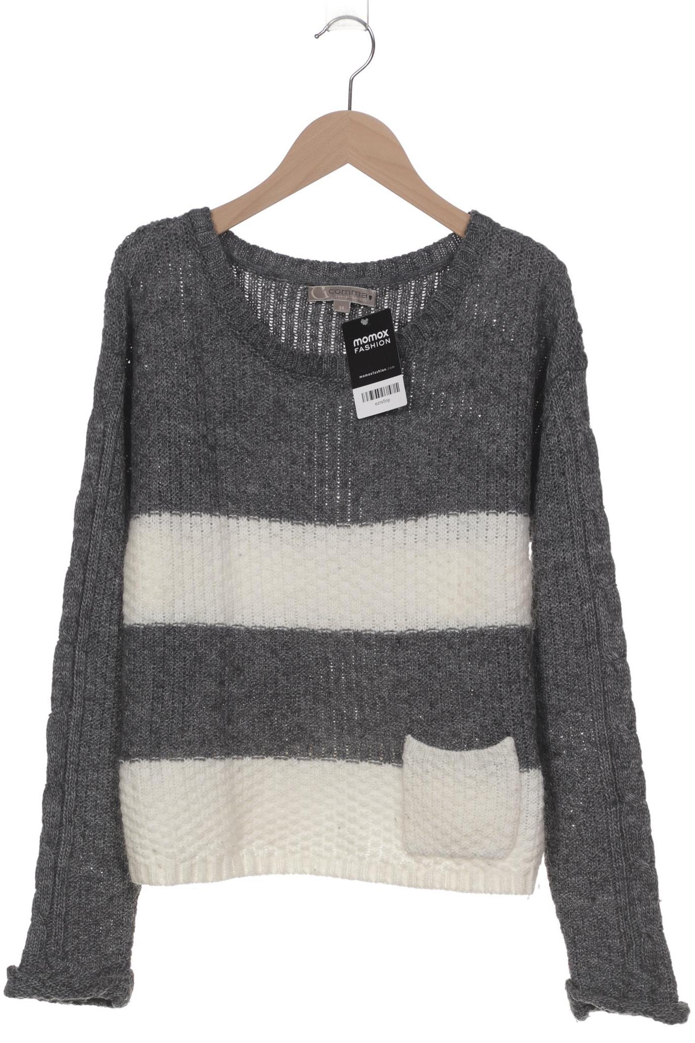 

Comma Damen Pullover, grau, Gr. 34