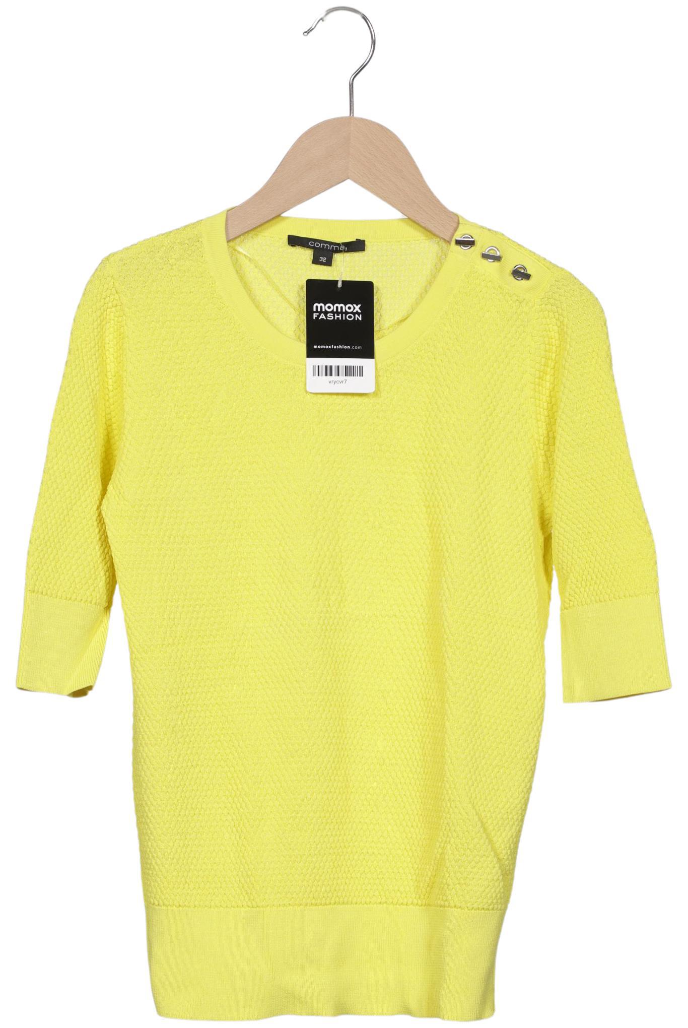 

Comma Damen Pullover, gelb, Gr. 32