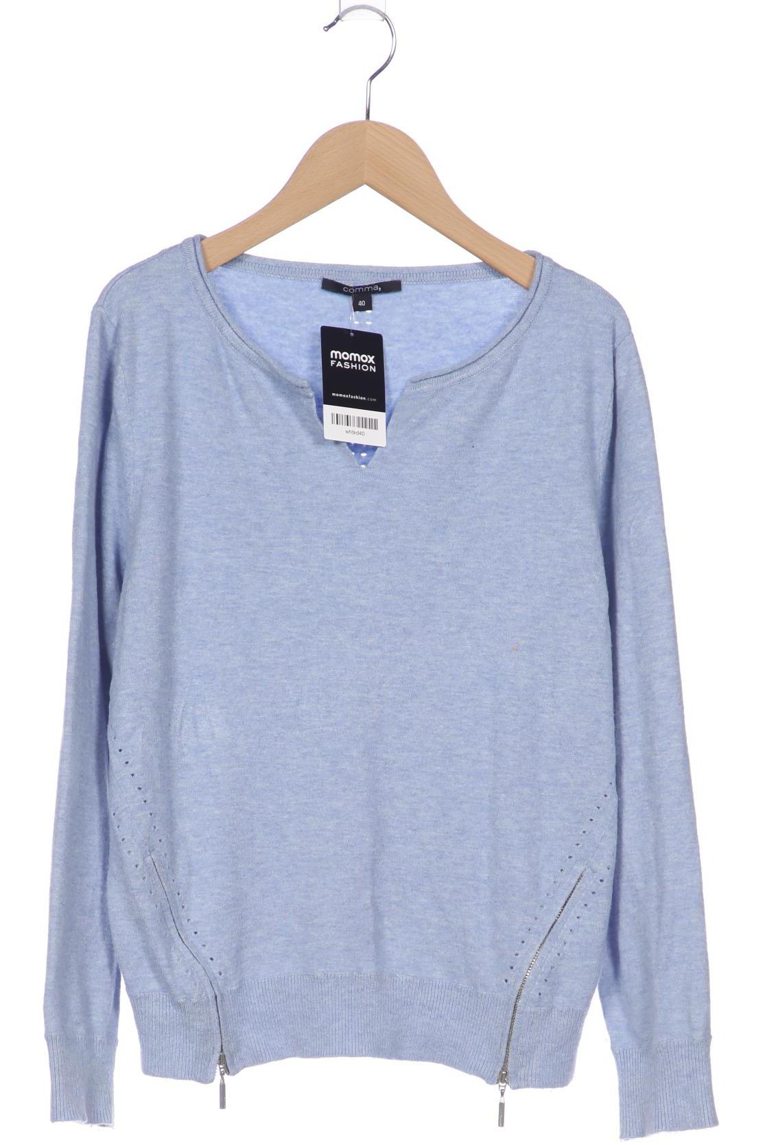 

Comma Damen Pullover, blau, Gr. 40