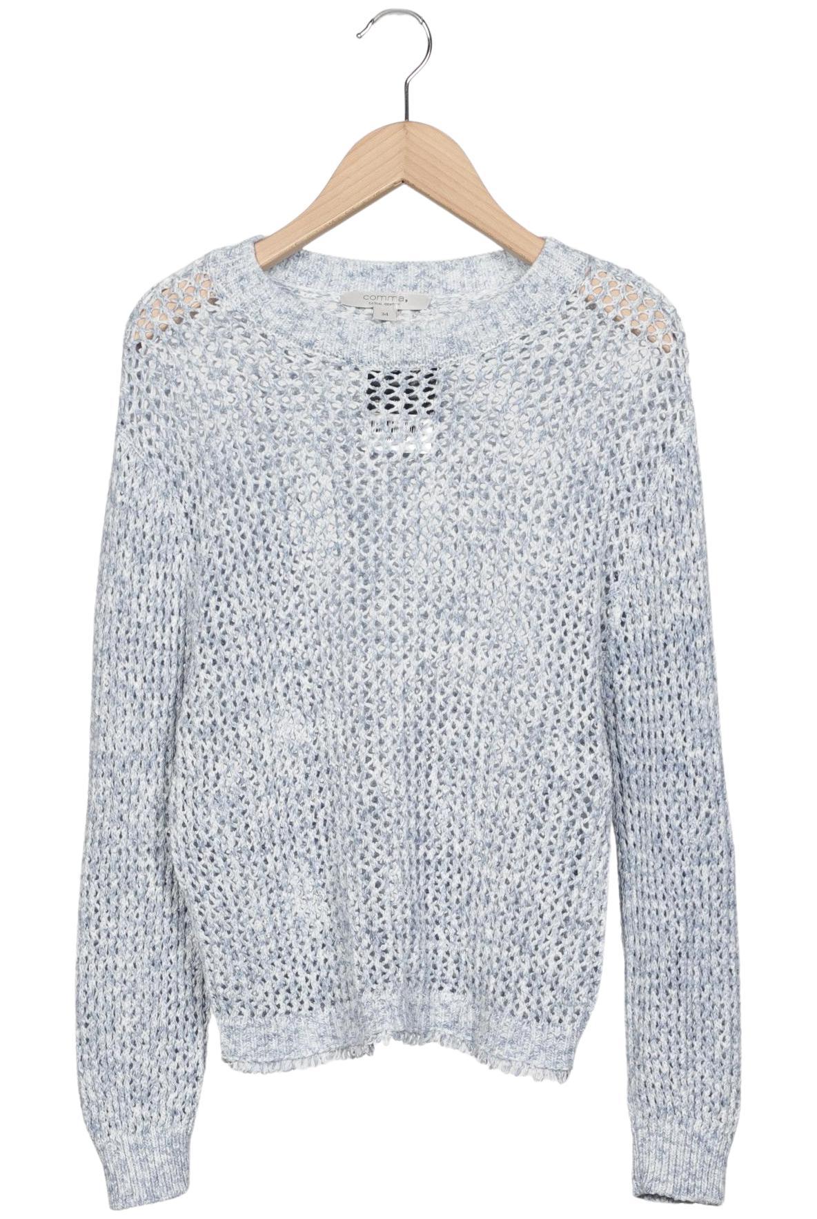 

Comma Damen Pullover, hellblau, Gr. 34