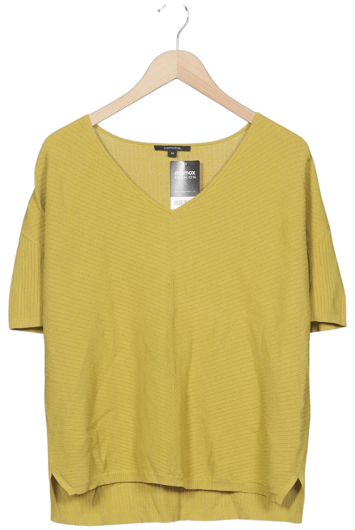 

Comma Damen Pullover, gelb, Gr. 42