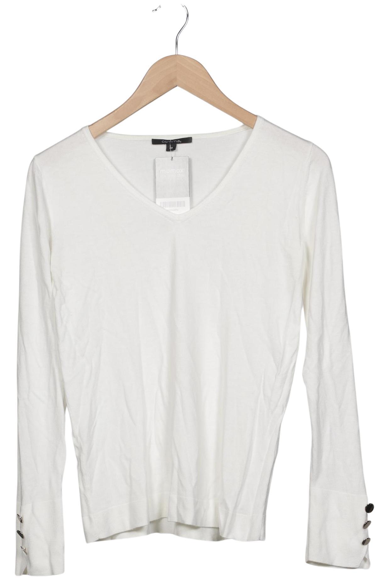 

Comma Damen Pullover, weiß, Gr. 38