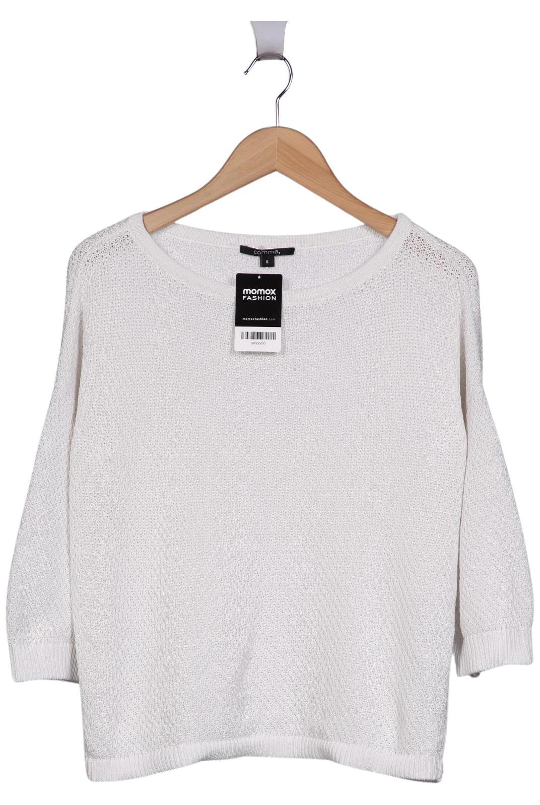 

Comma Damen Pullover, weiß, Gr. 36