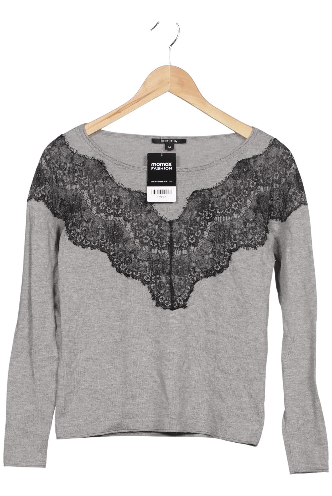 

Comma Damen Pullover, grau, Gr. 34
