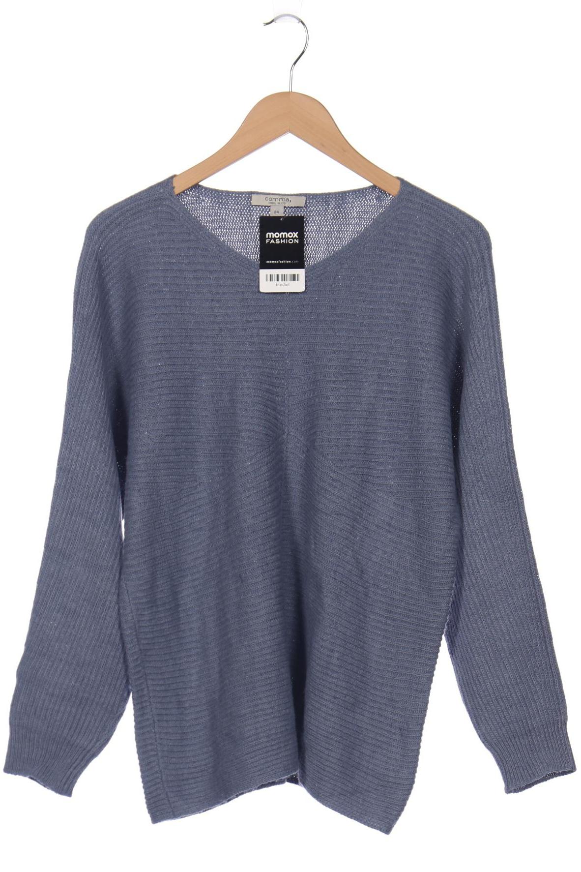 

Comma Damen Pullover, blau, Gr. 34