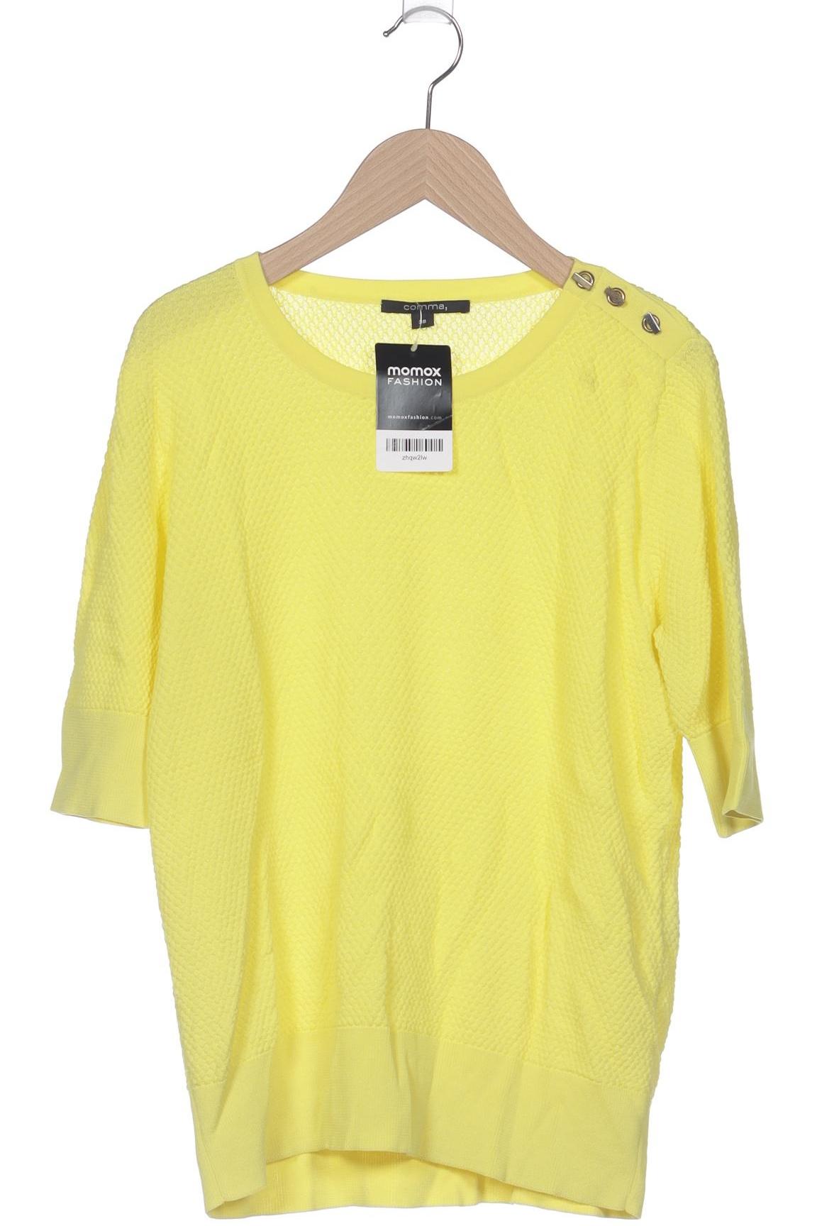 

Comma Damen Pullover, gelb, Gr. 38