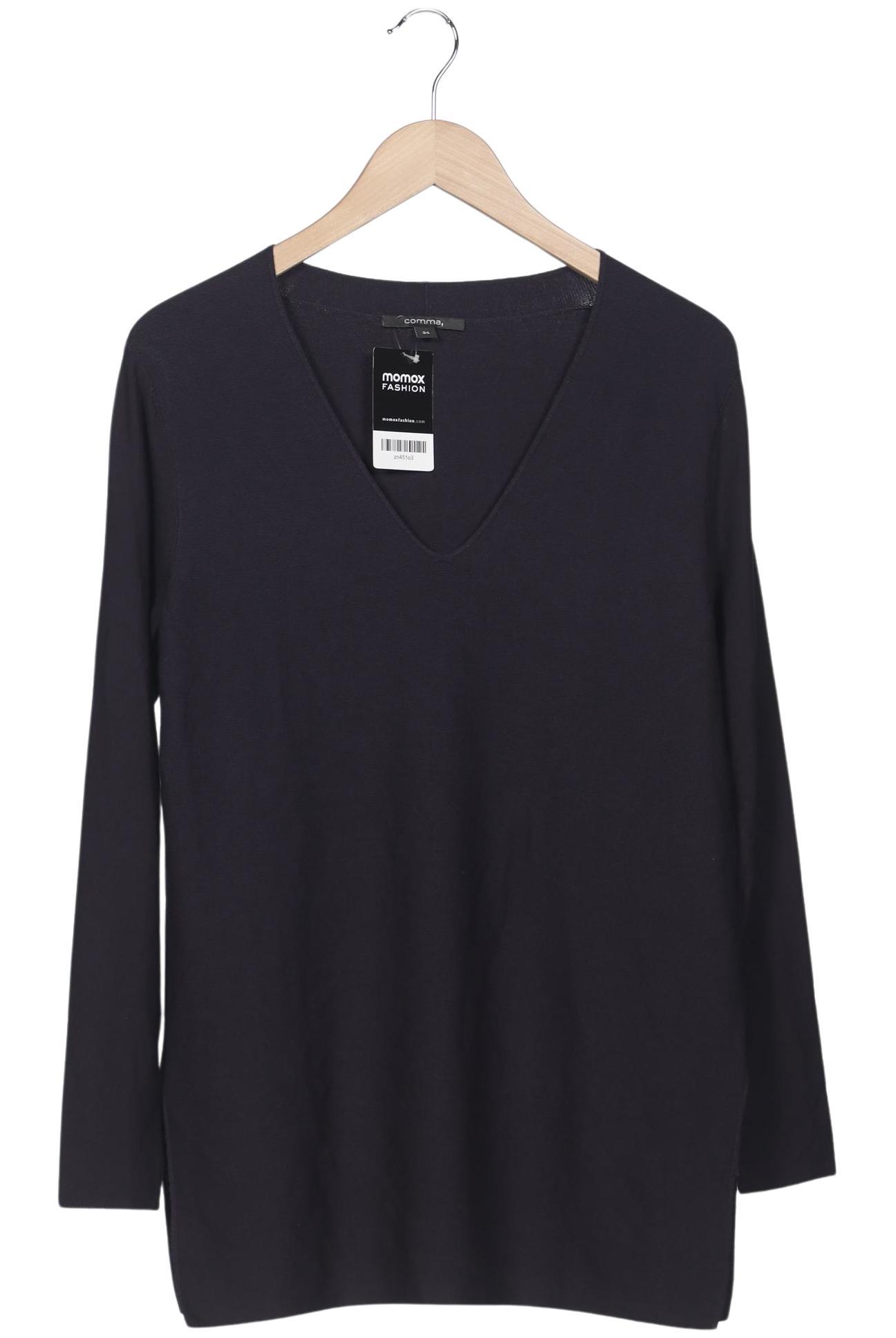 

Comma Damen Pullover, marineblau, Gr. 34
