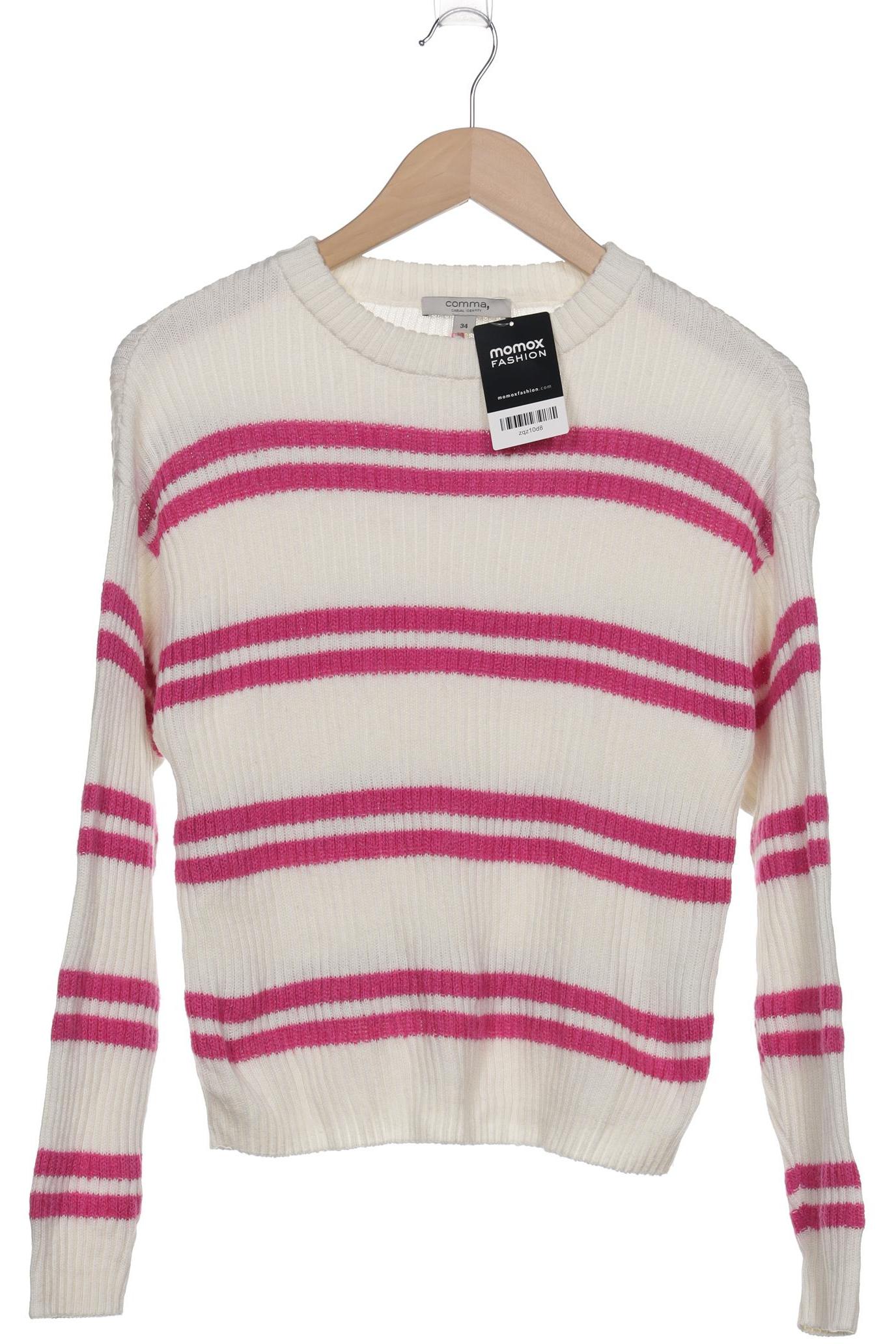 

Comma Damen Pullover, weiß, Gr. 34