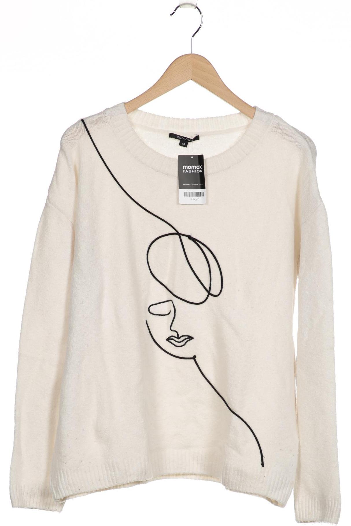 

Comma Damen Pullover, cremeweiß