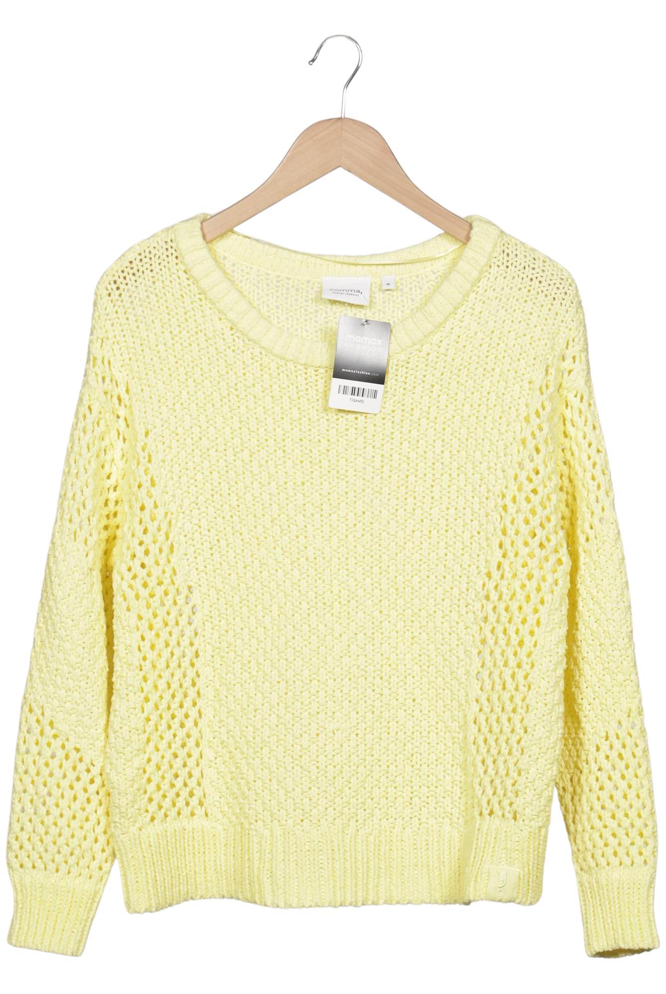 

Comma Damen Pullover, gelb, Gr. 38