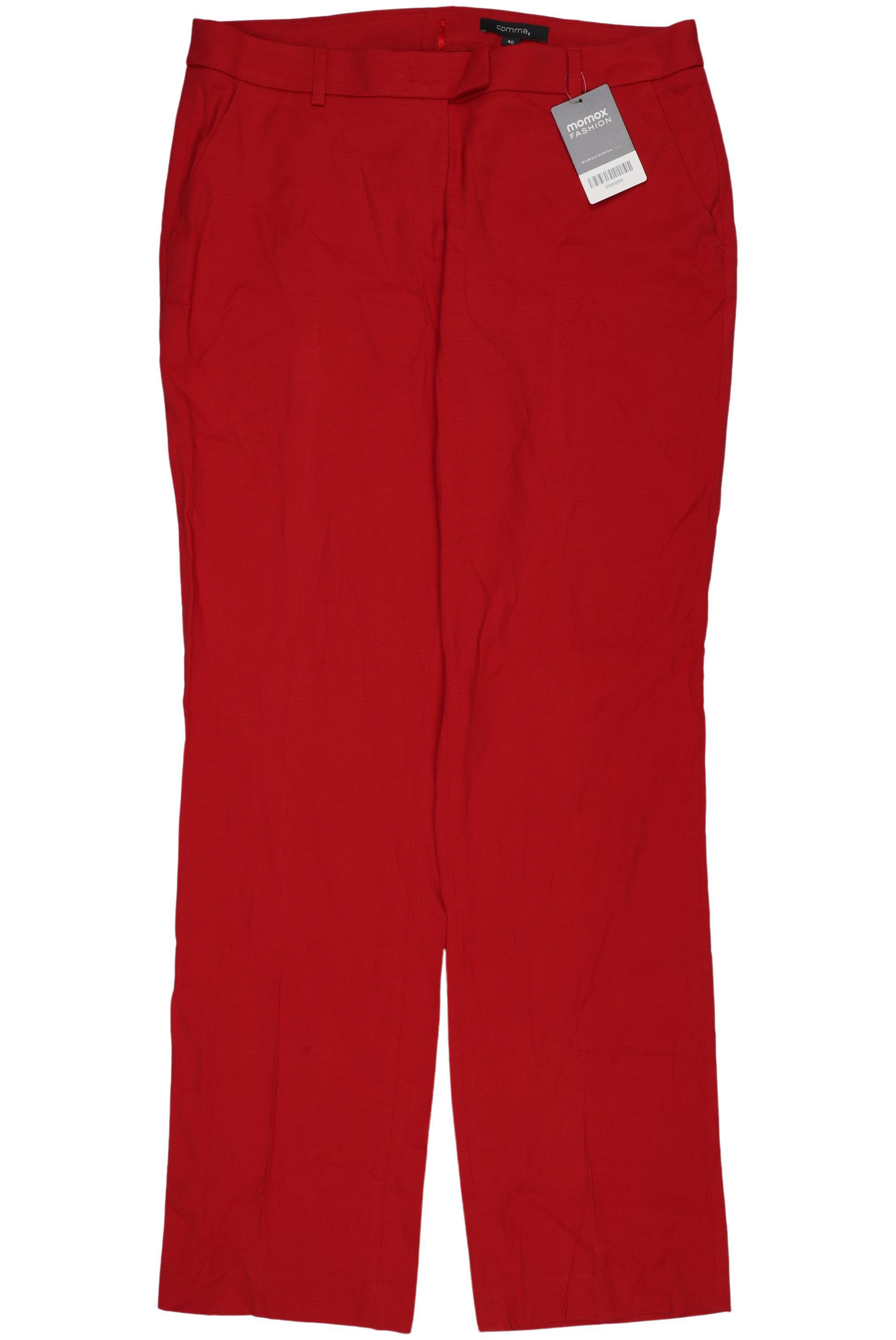 

Comma Damen Stoffhose, rot, Gr. 40