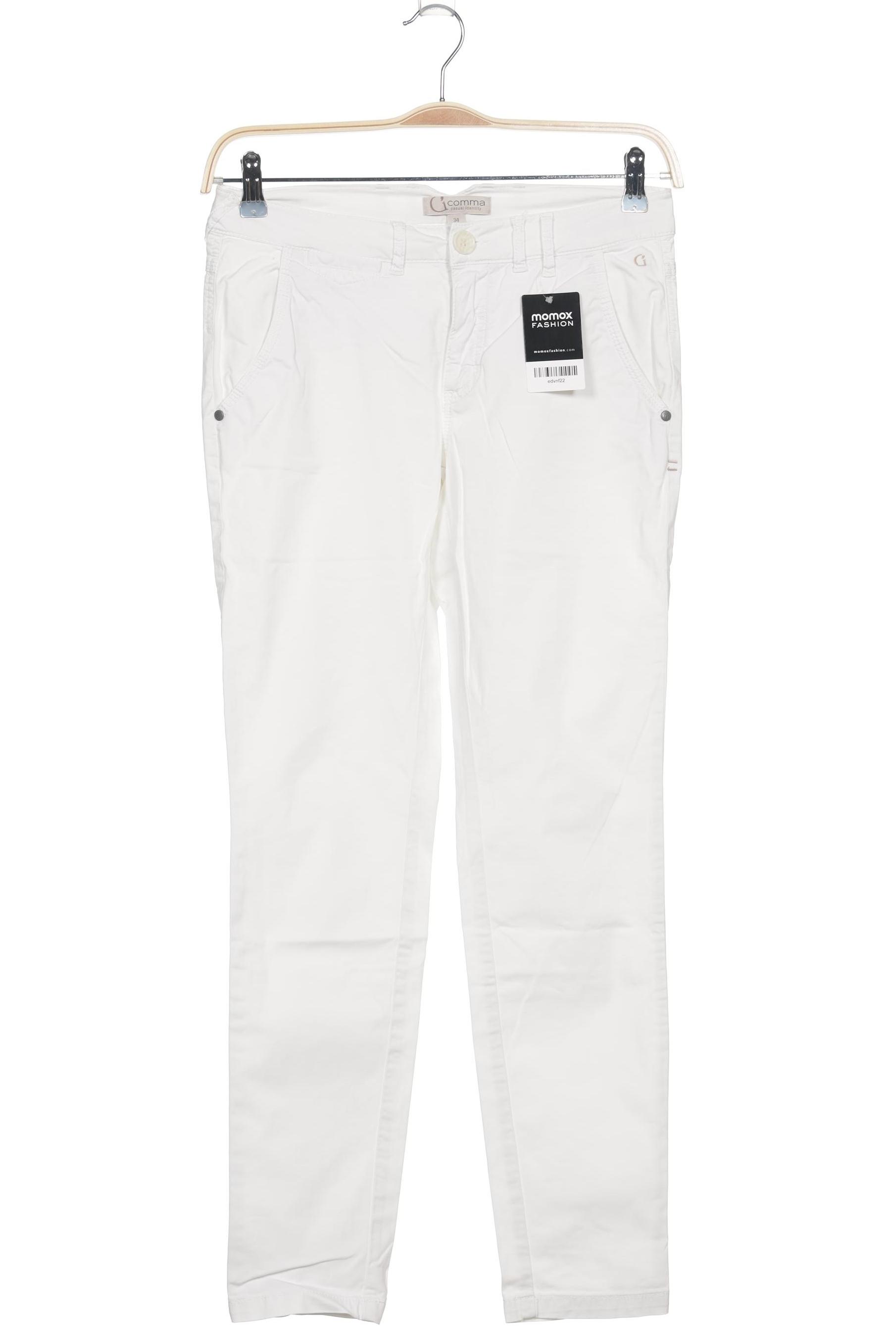 

Comma Damen Stoffhose, weiß, Gr. 34