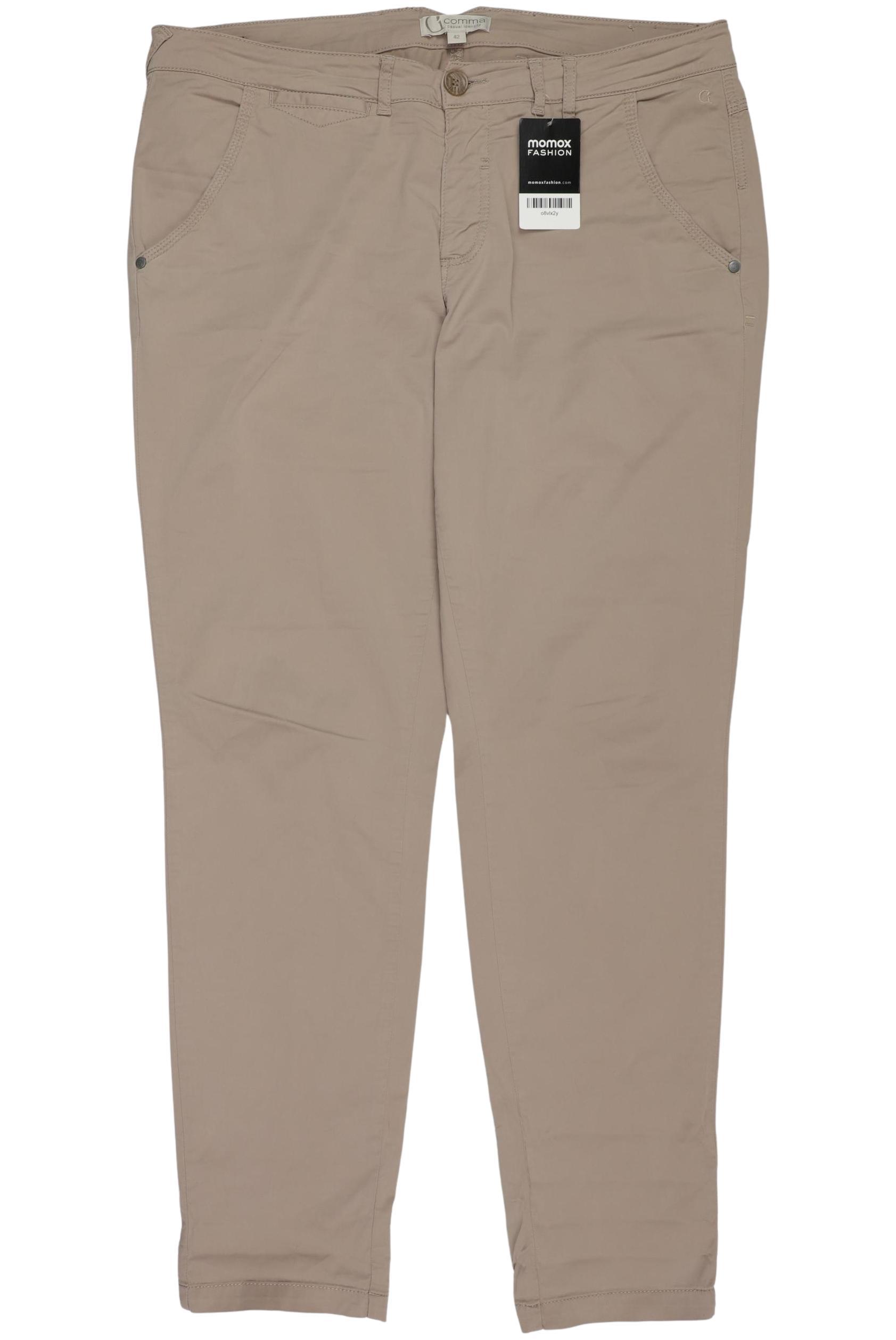 

Comma Damen Stoffhose, beige, Gr. 42
