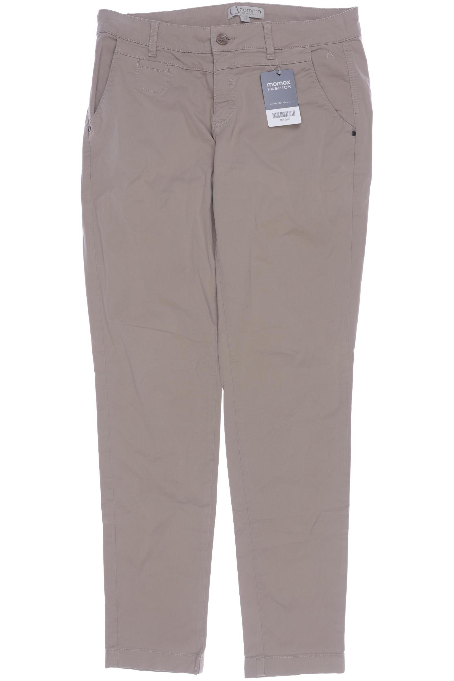 

Comma Damen Stoffhose, beige, Gr. 36