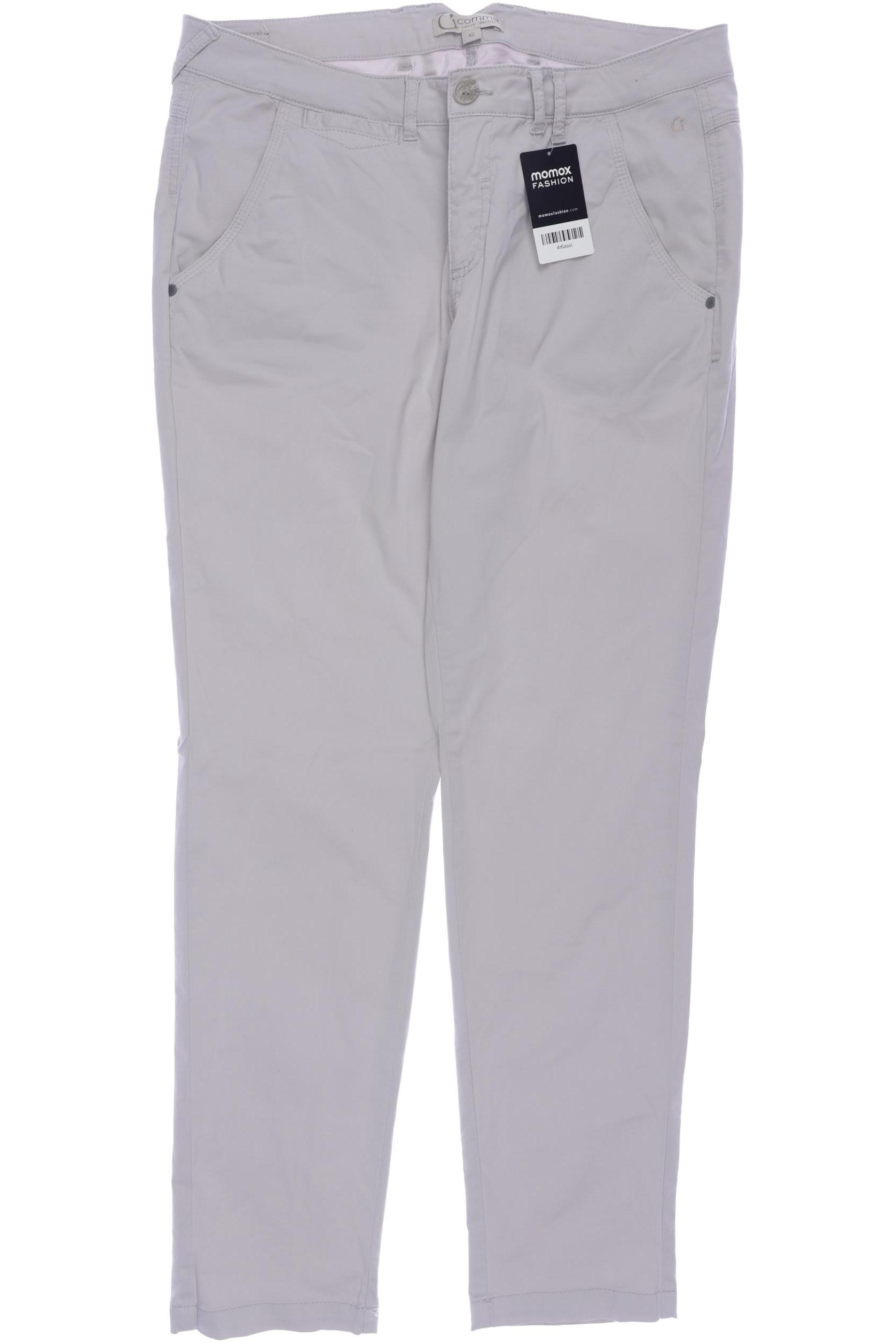 

Comma Damen Stoffhose, beige, Gr. 42