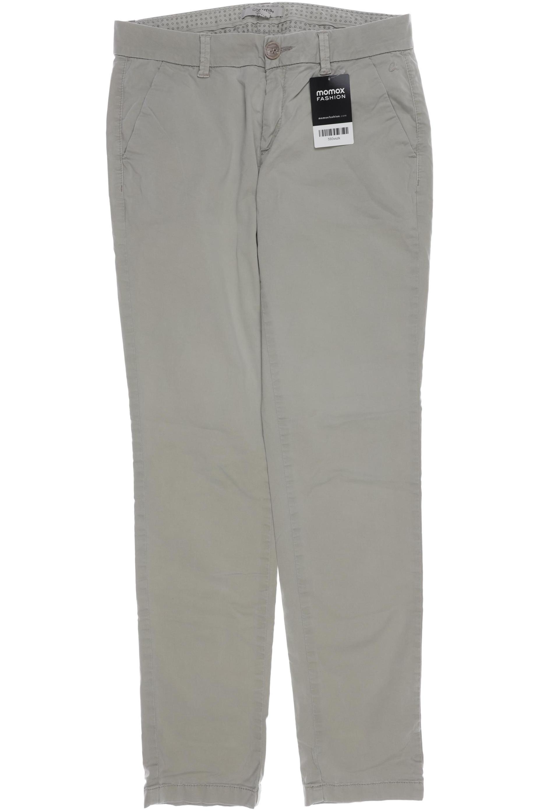 

Comma Damen Stoffhose, beige, Gr. 36